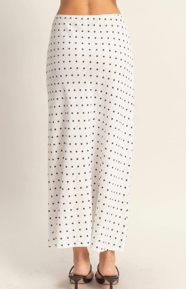 polka dot skirt