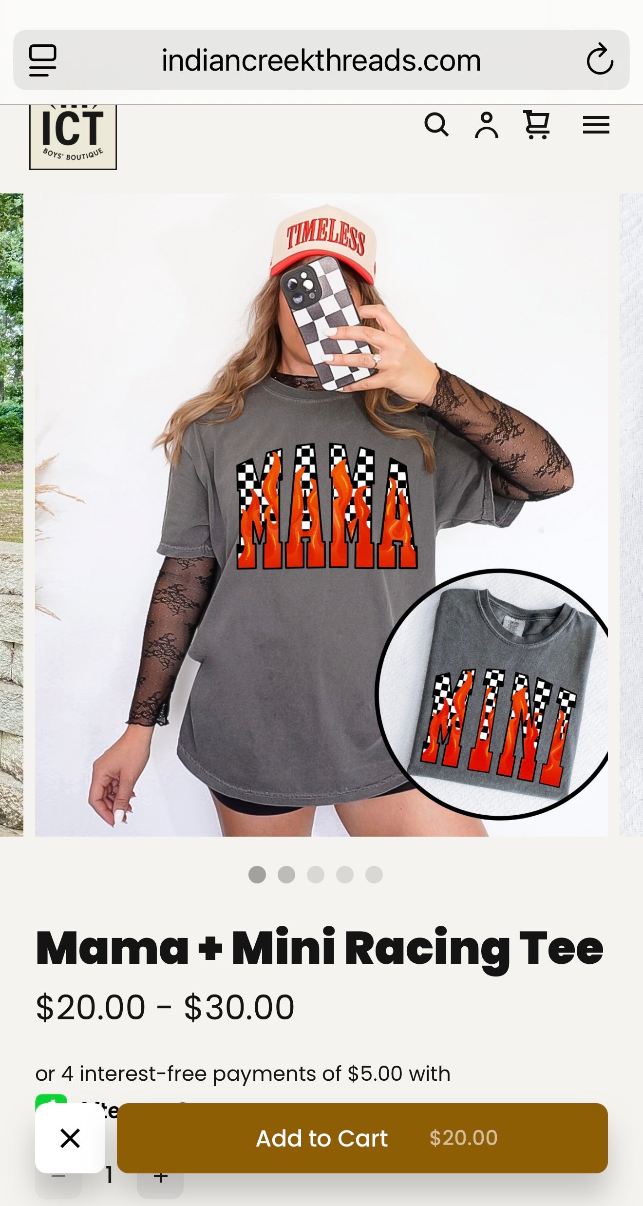 Mini Racing Tee