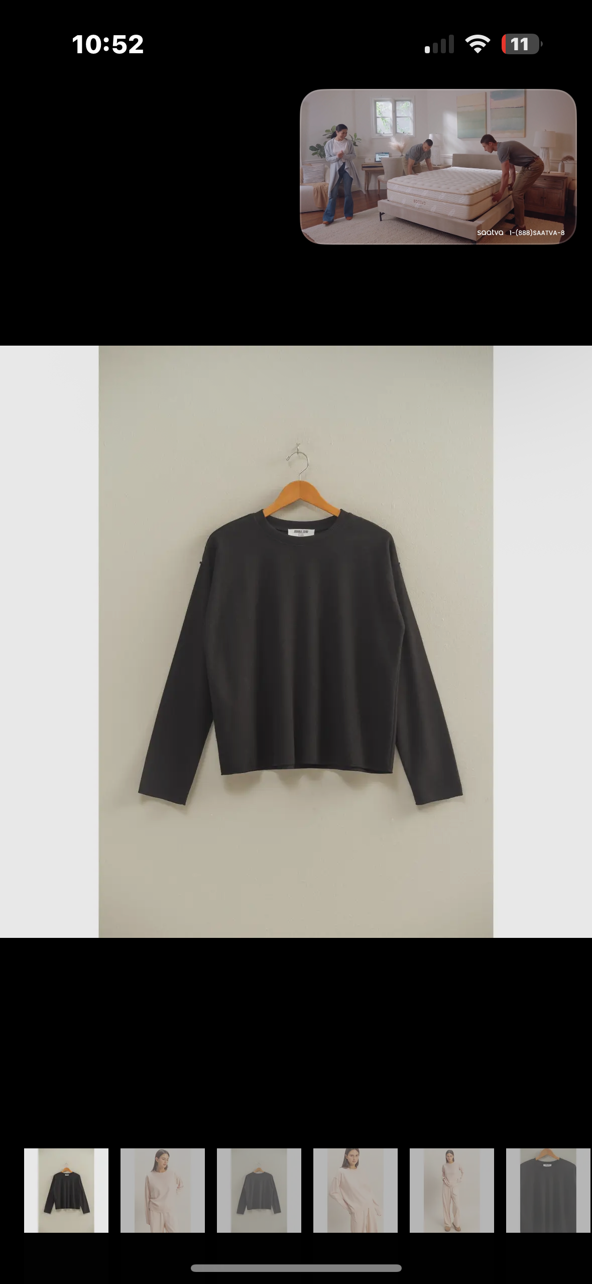 black pullover