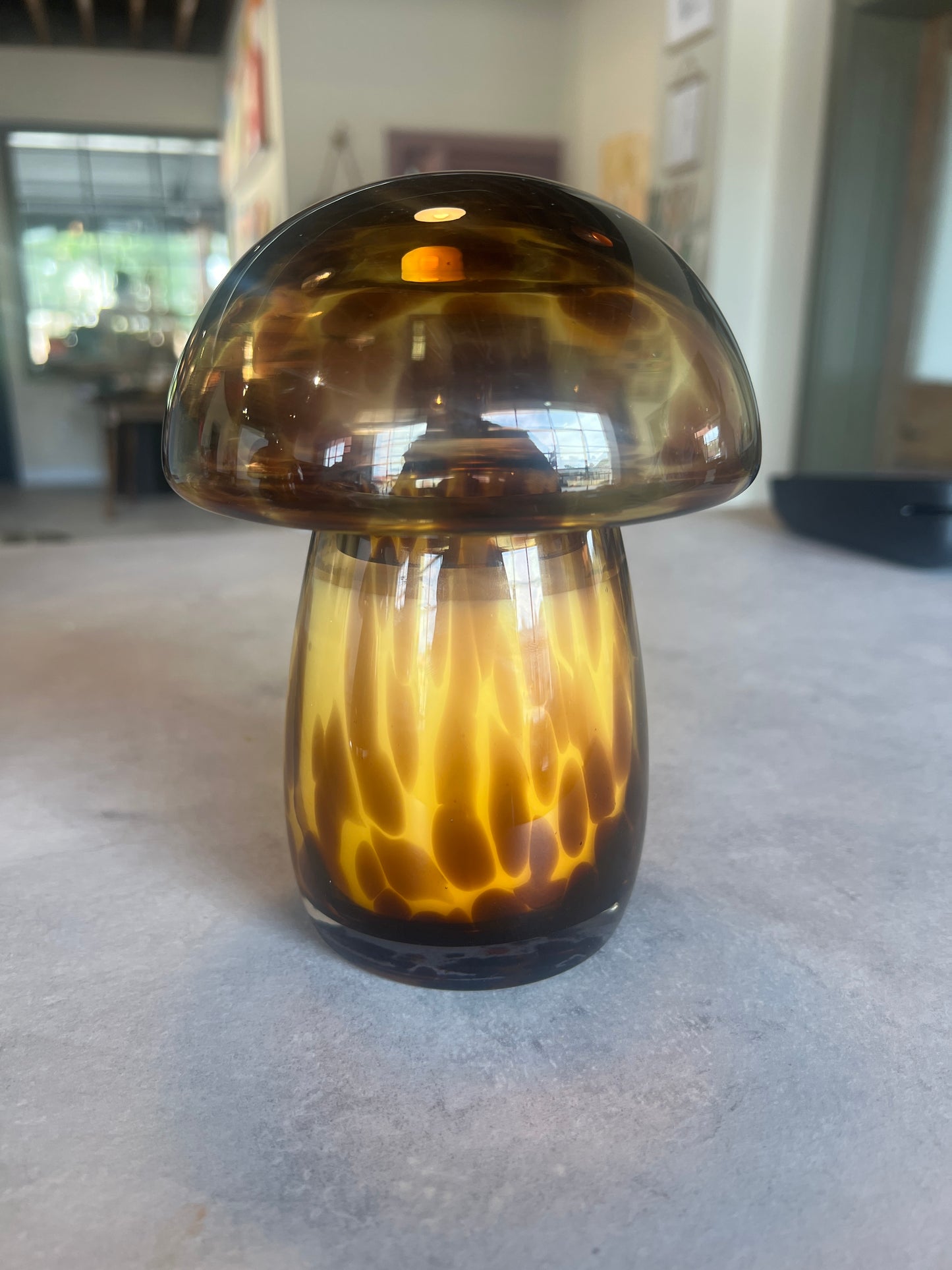 Glass Mushroom Candle