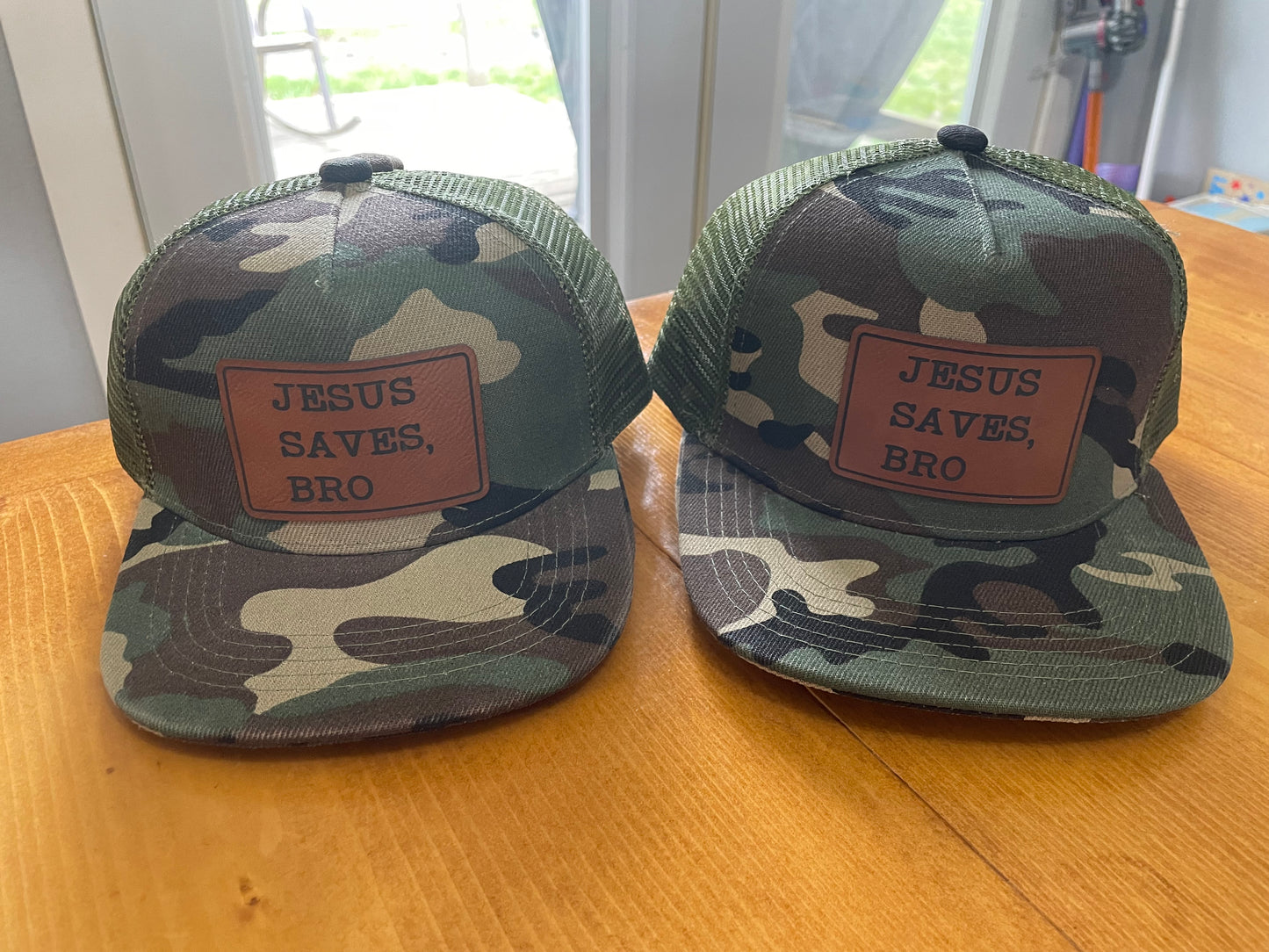 Youth Camo Jesus Saves Hat