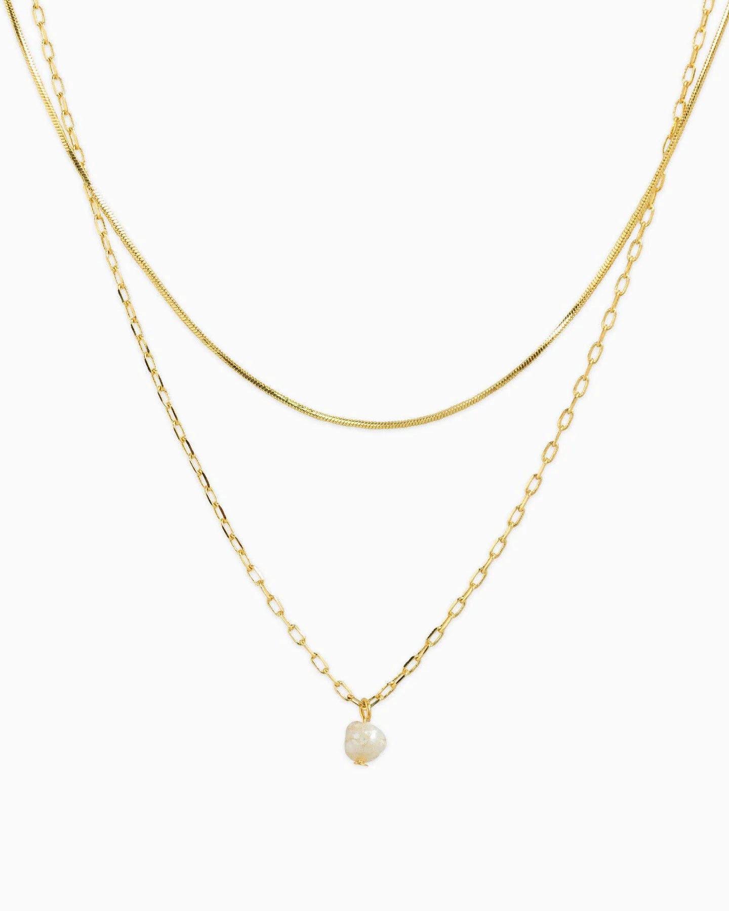 double dainty necklace