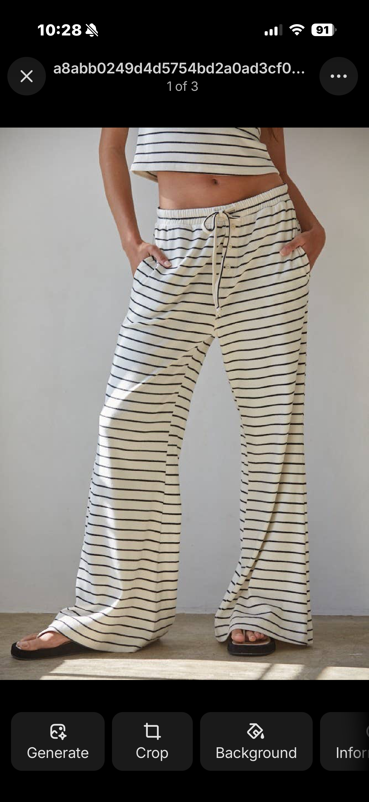 harbor striped pants