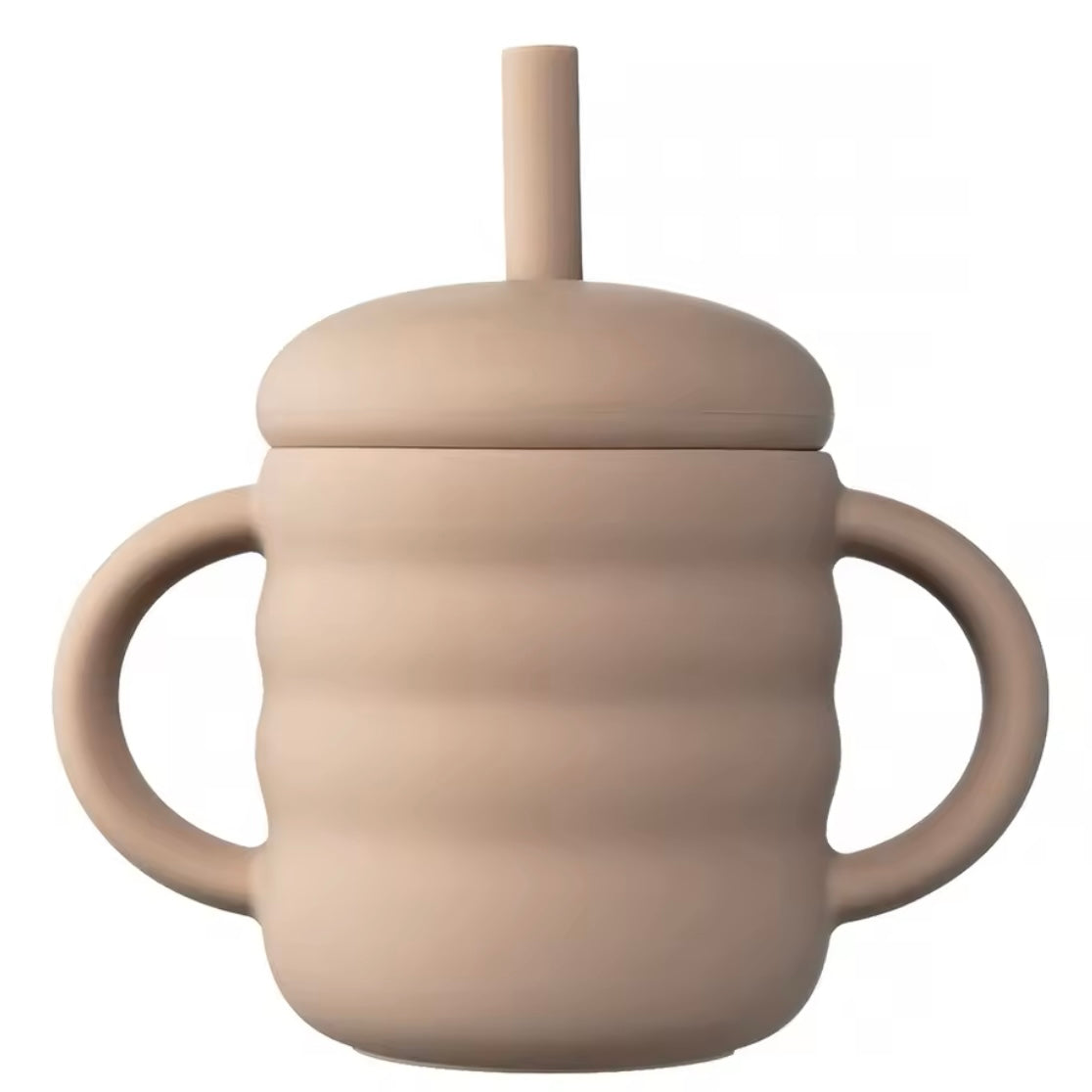 Silicone Straw Cup W Handles