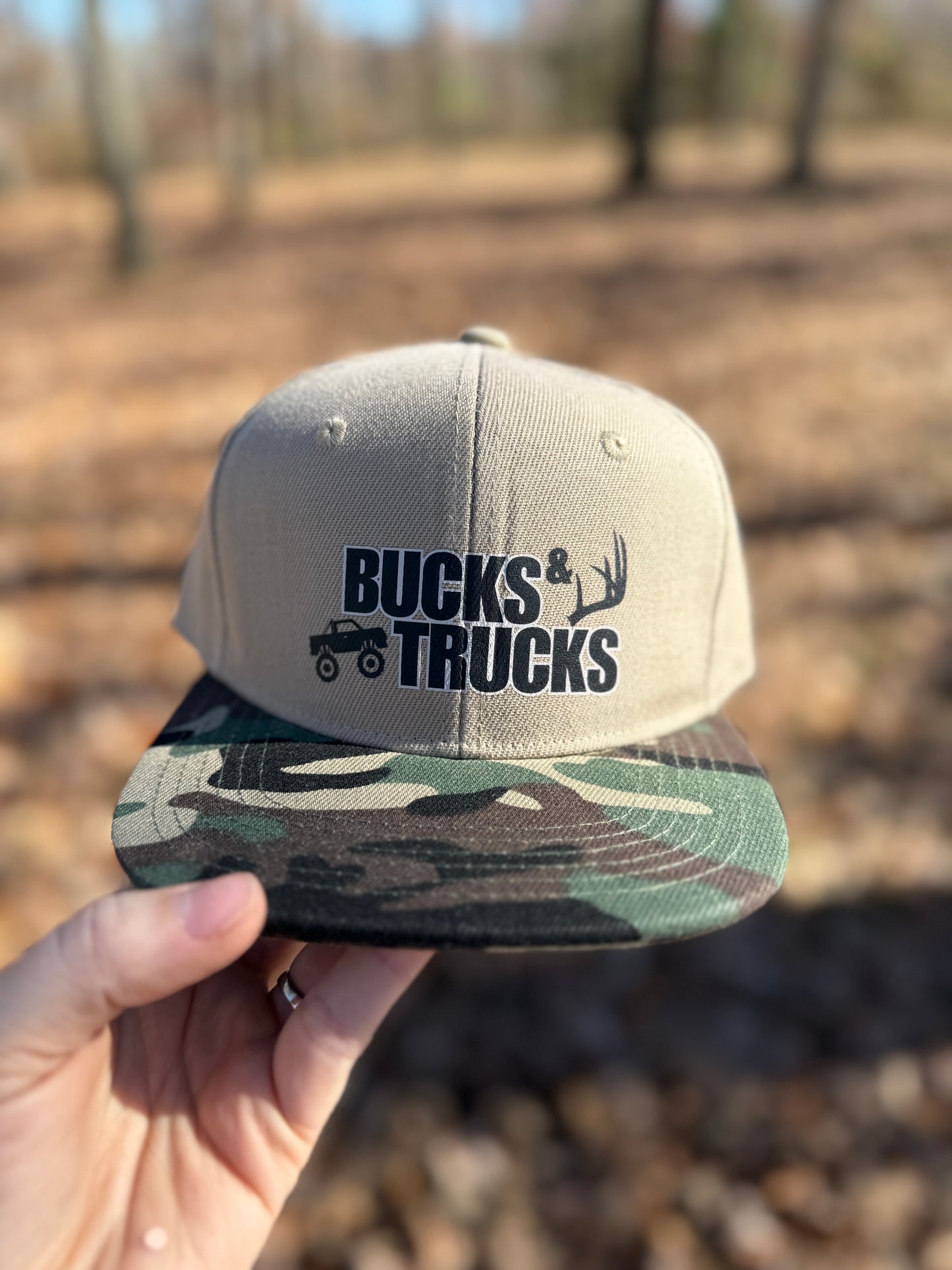 Youth Bucks & Trucks Camo Hat