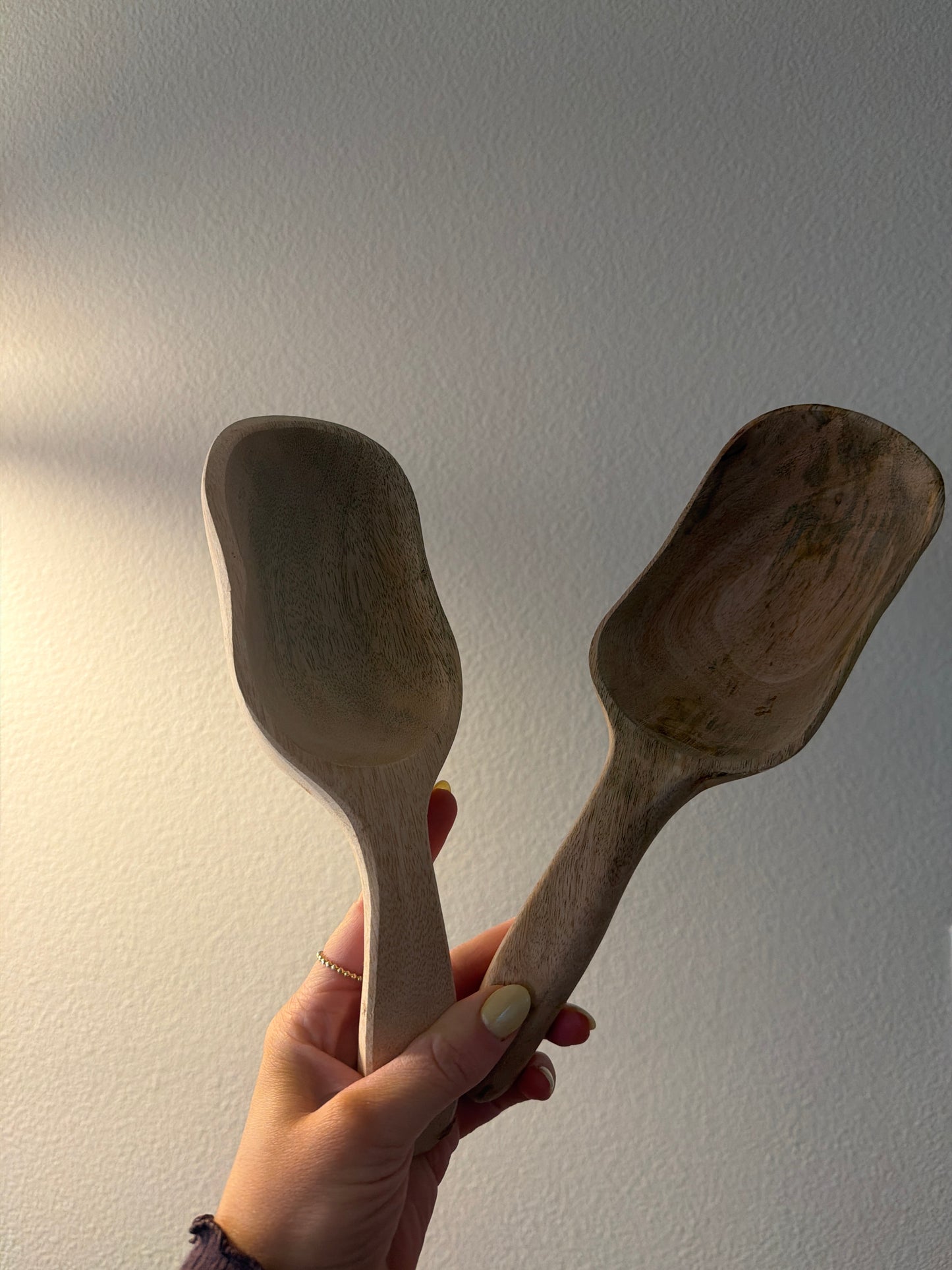 wooden scoop