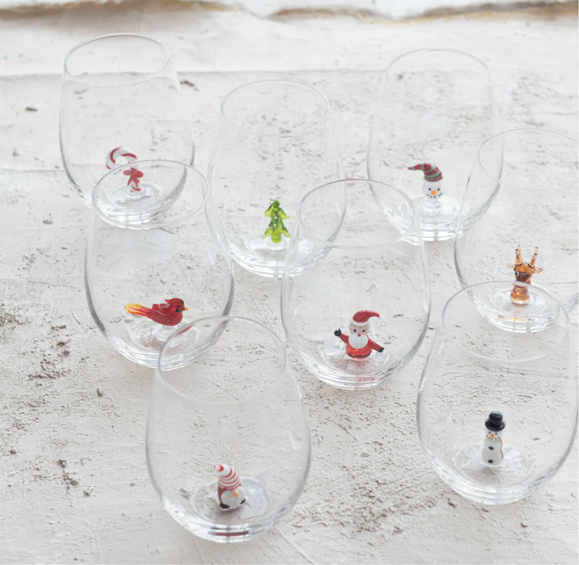 Holiday Stemless Glasses