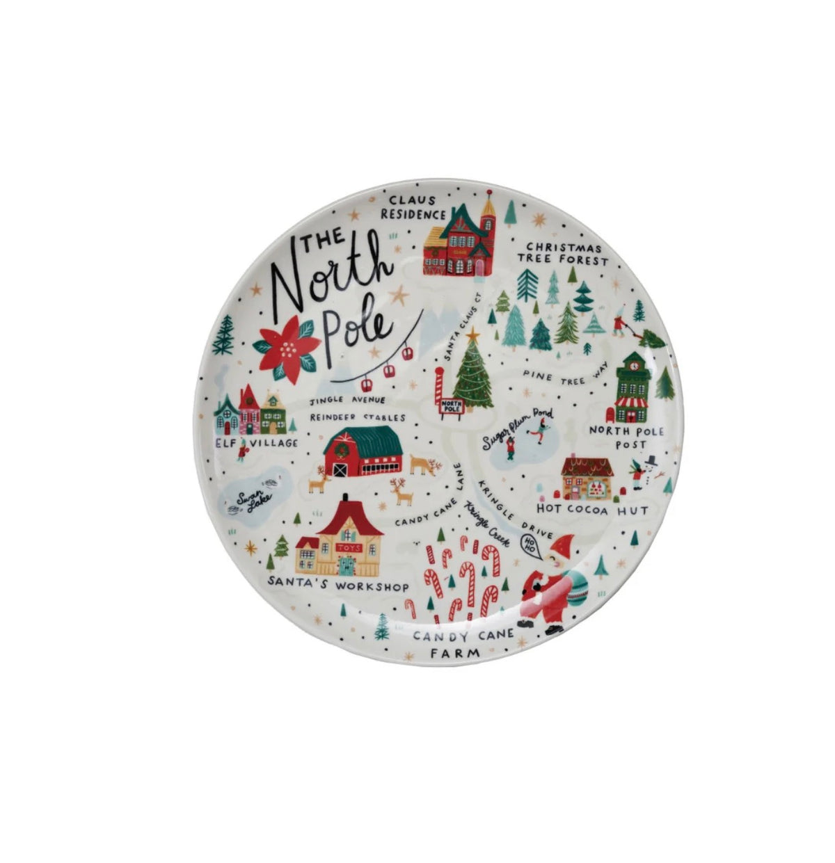 North Pole Santa Plate