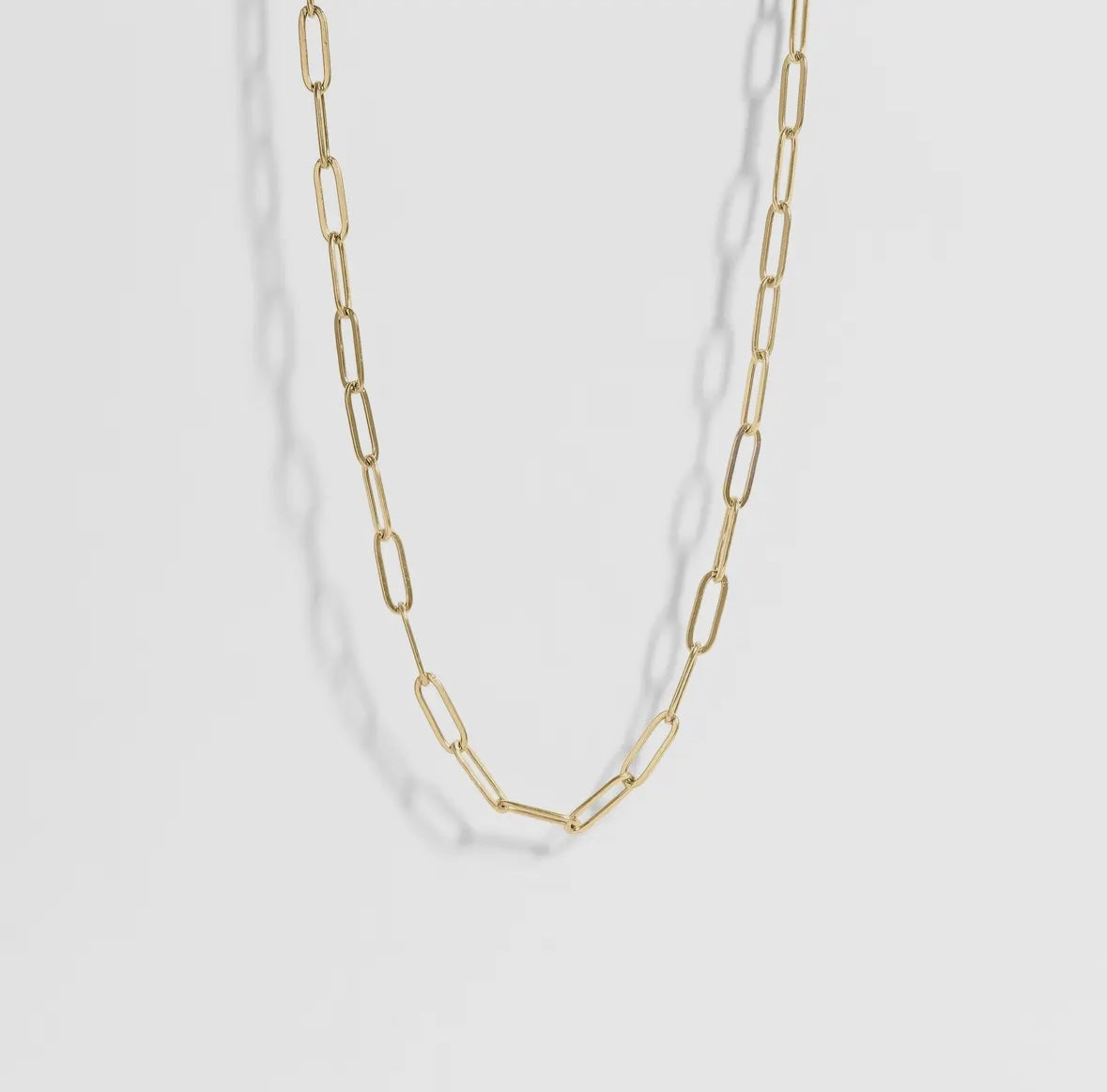 paperclip gold chain