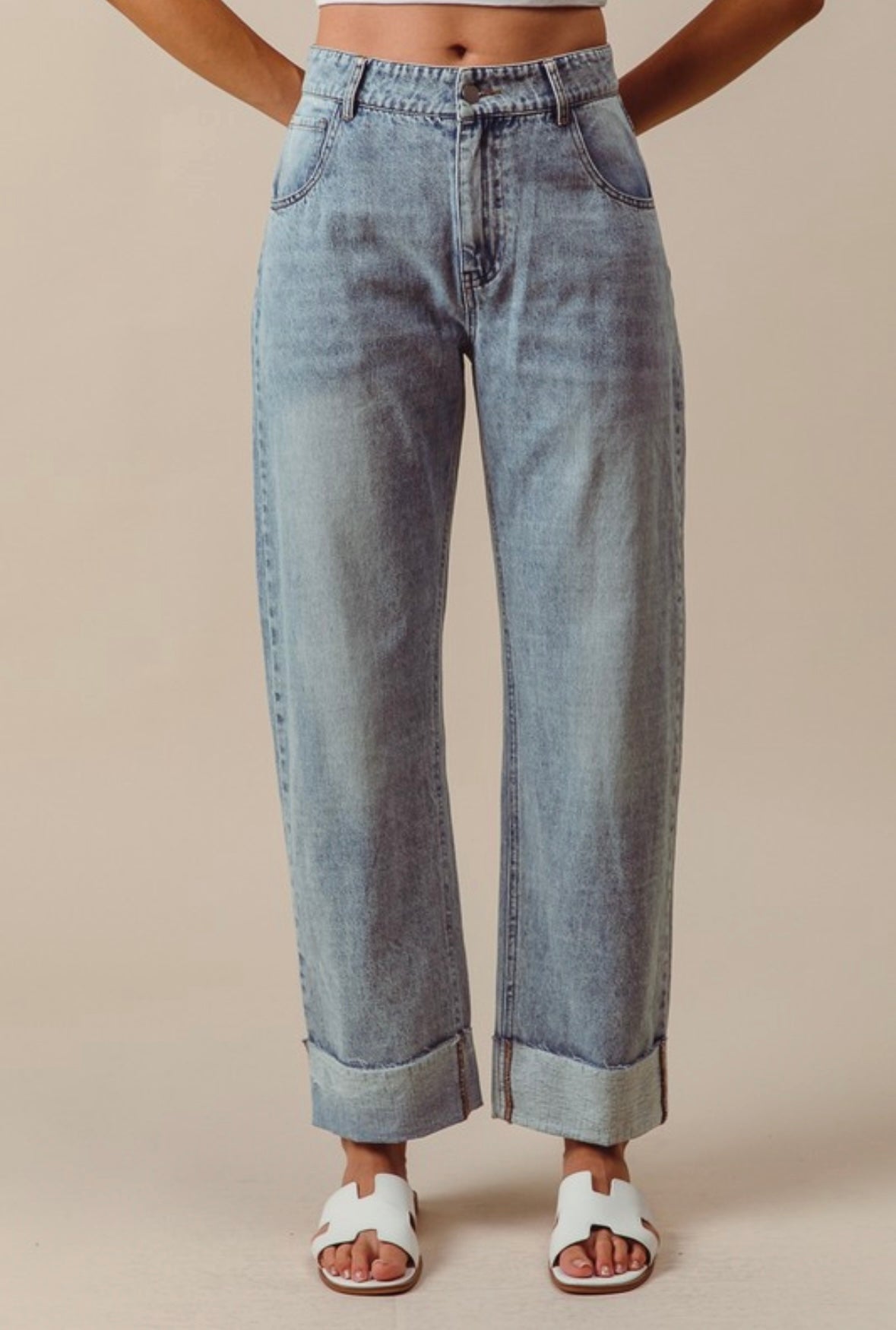cuffed jeans