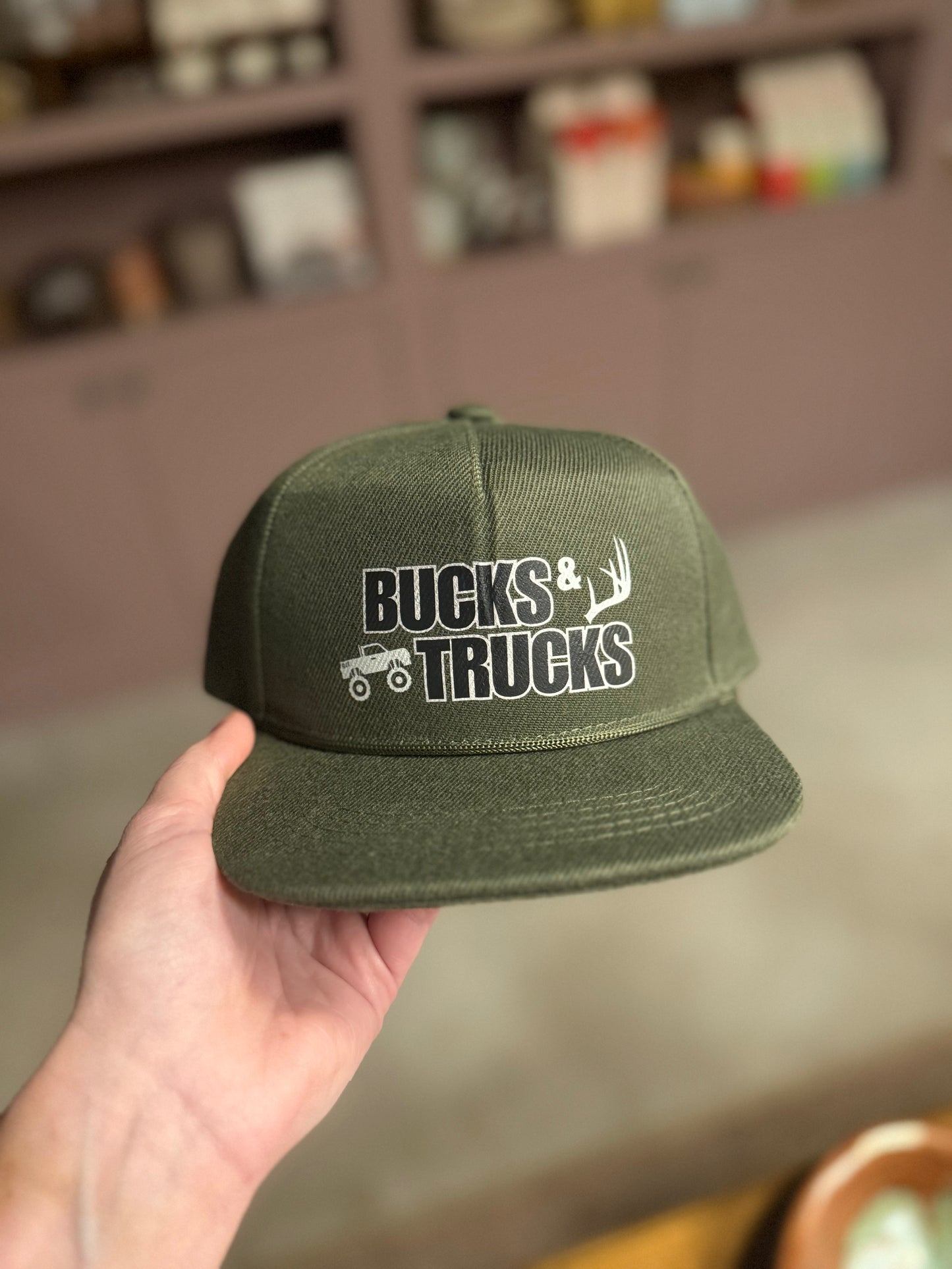 Toddler Olive Bucks & Trucks Hat