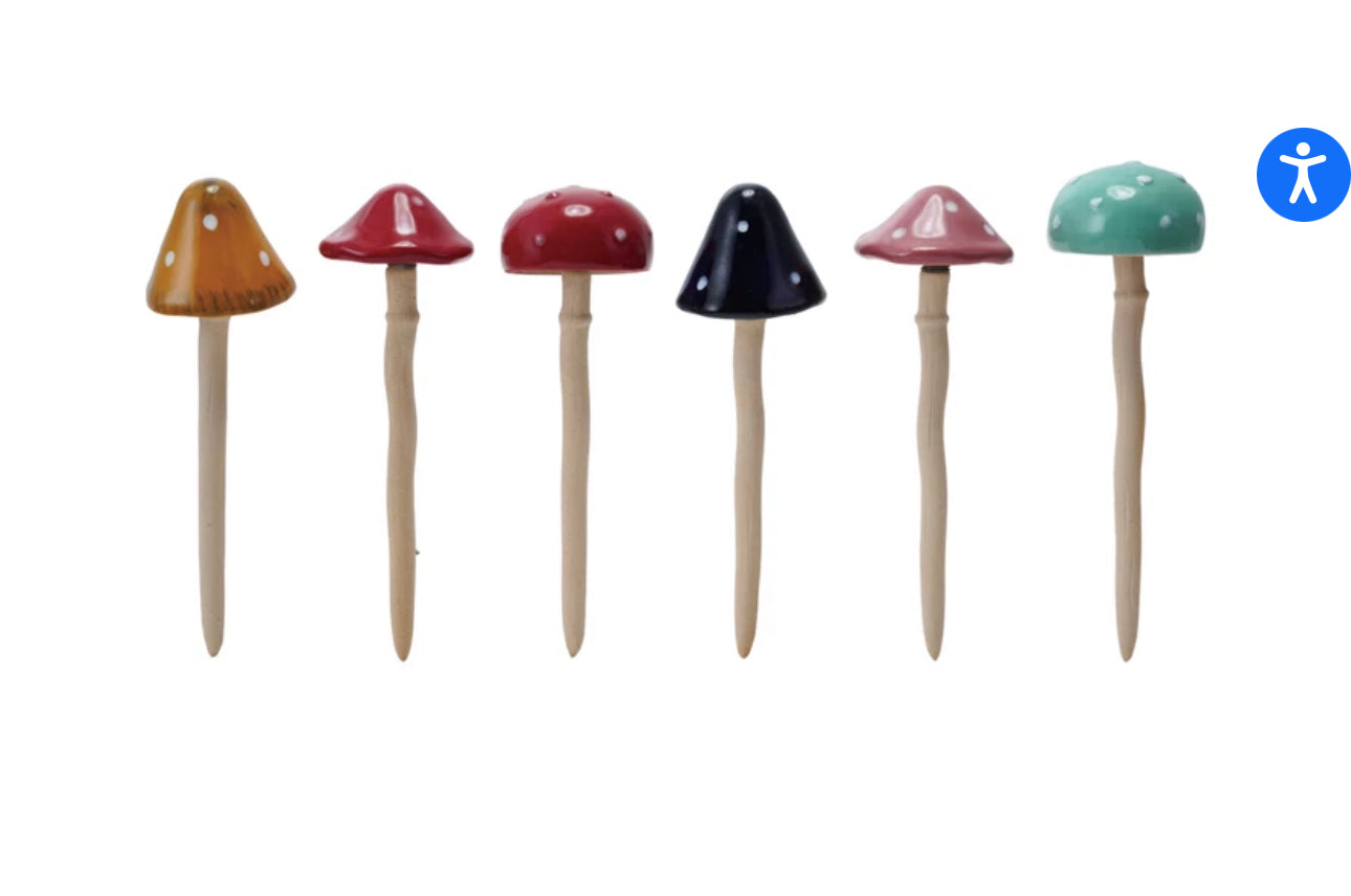 Mushroom Plant Stake