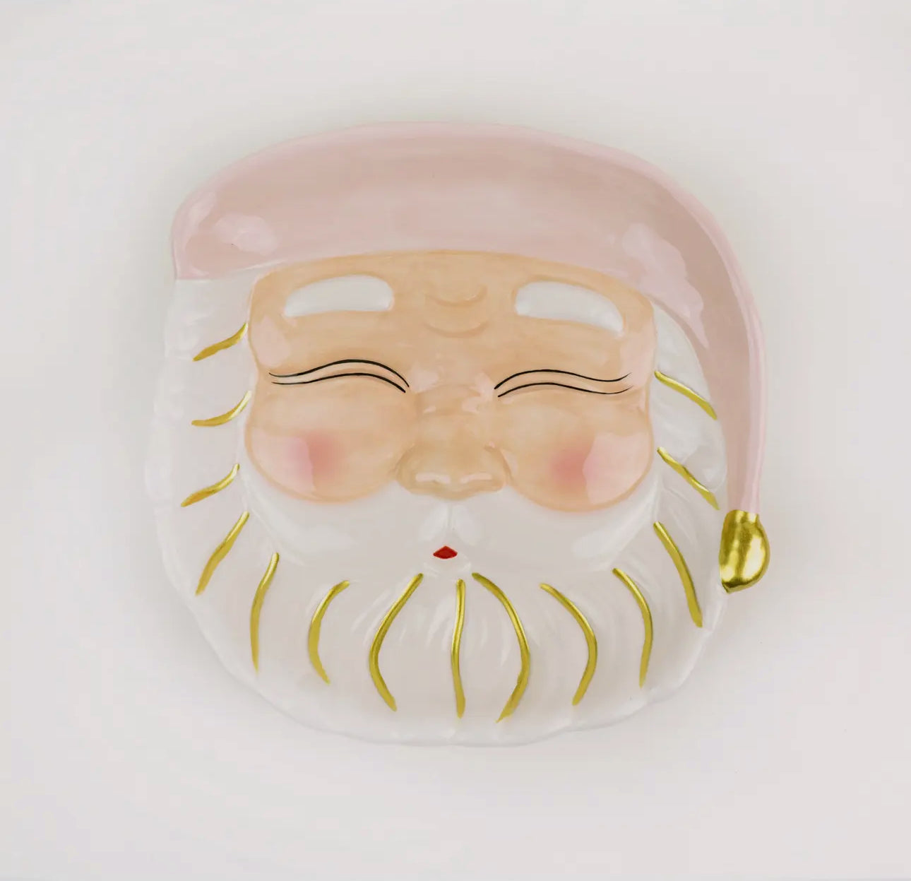 Pink Santa Plate