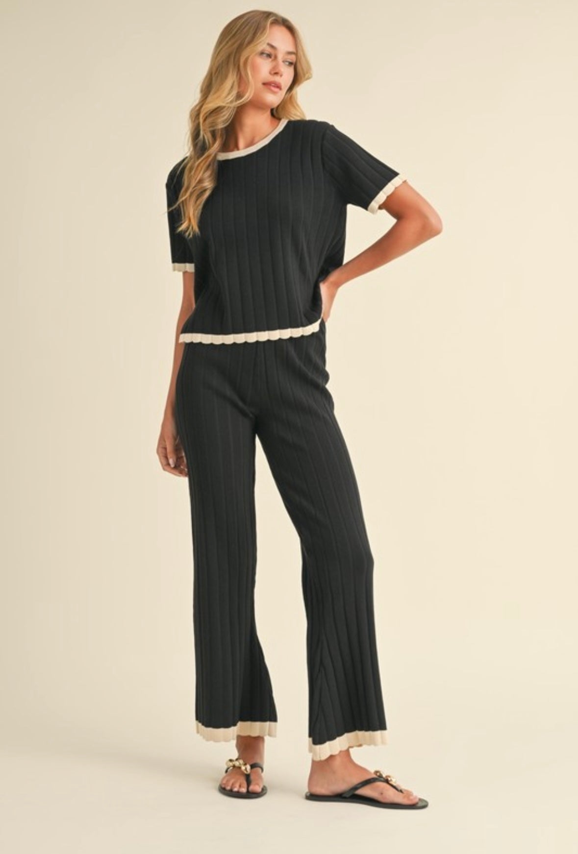 black matching set