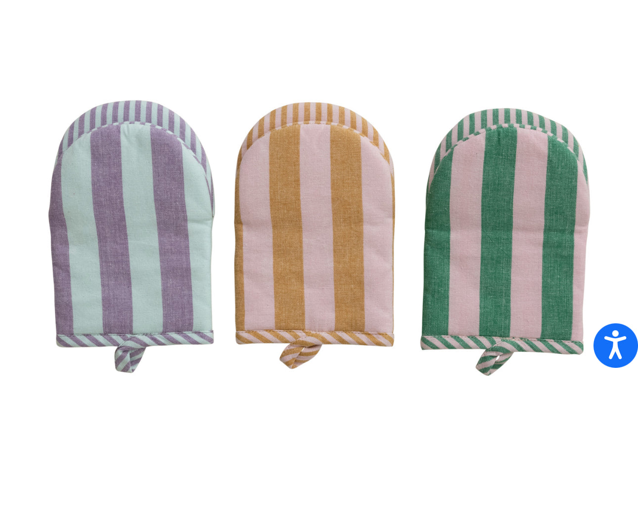 Striped Oven Mitt