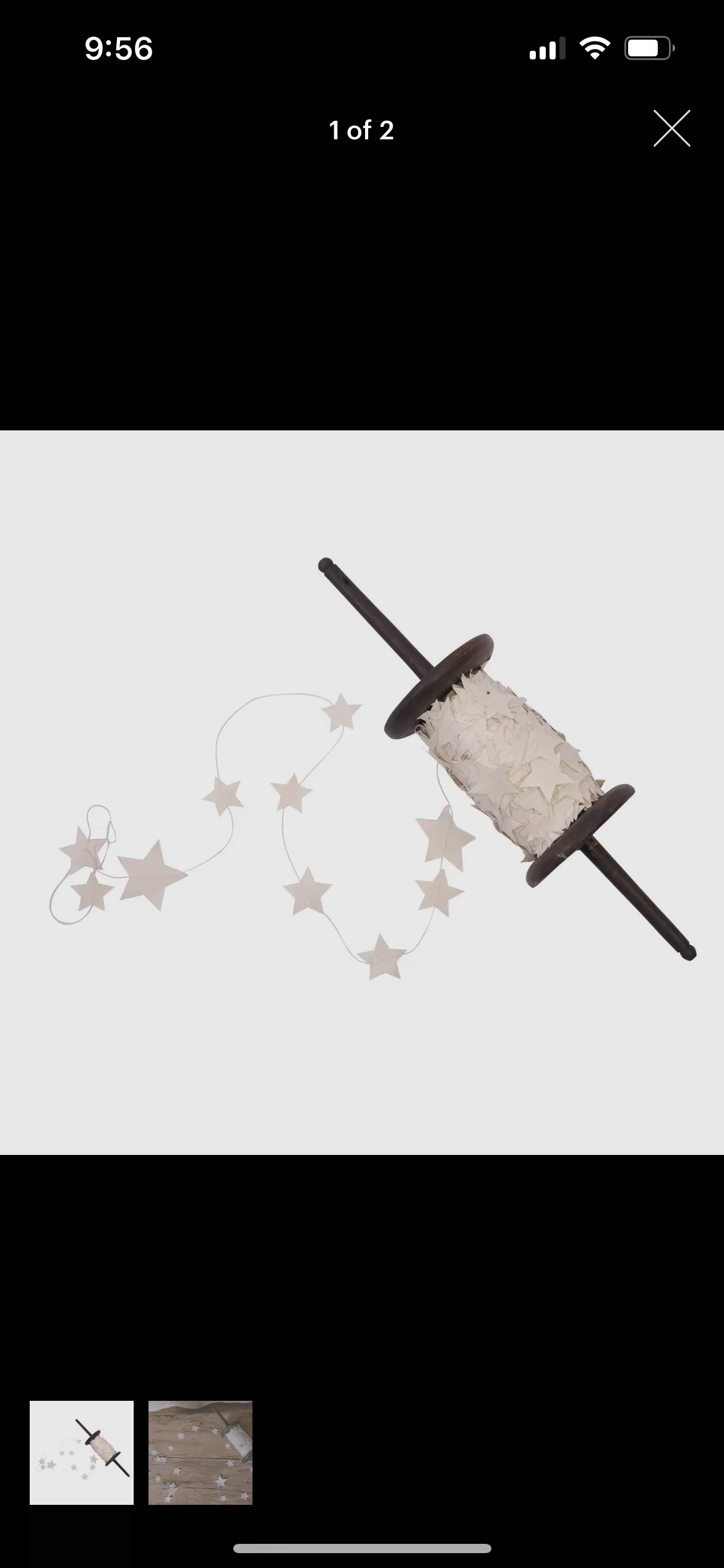 Beige Star Garland