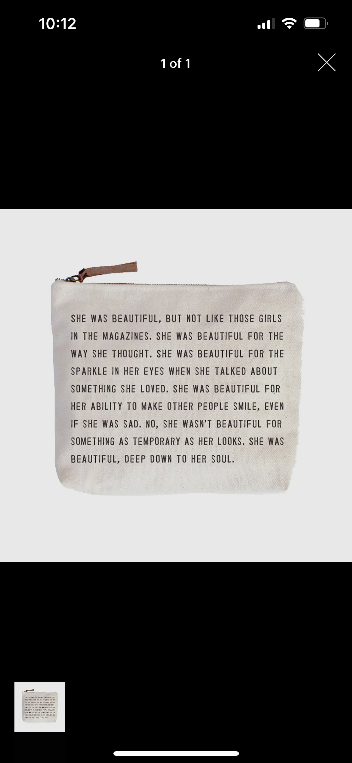 Canvas Zip Bag