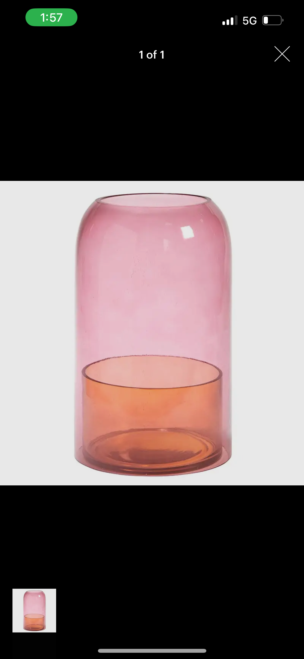 Pink/Amber Cloche