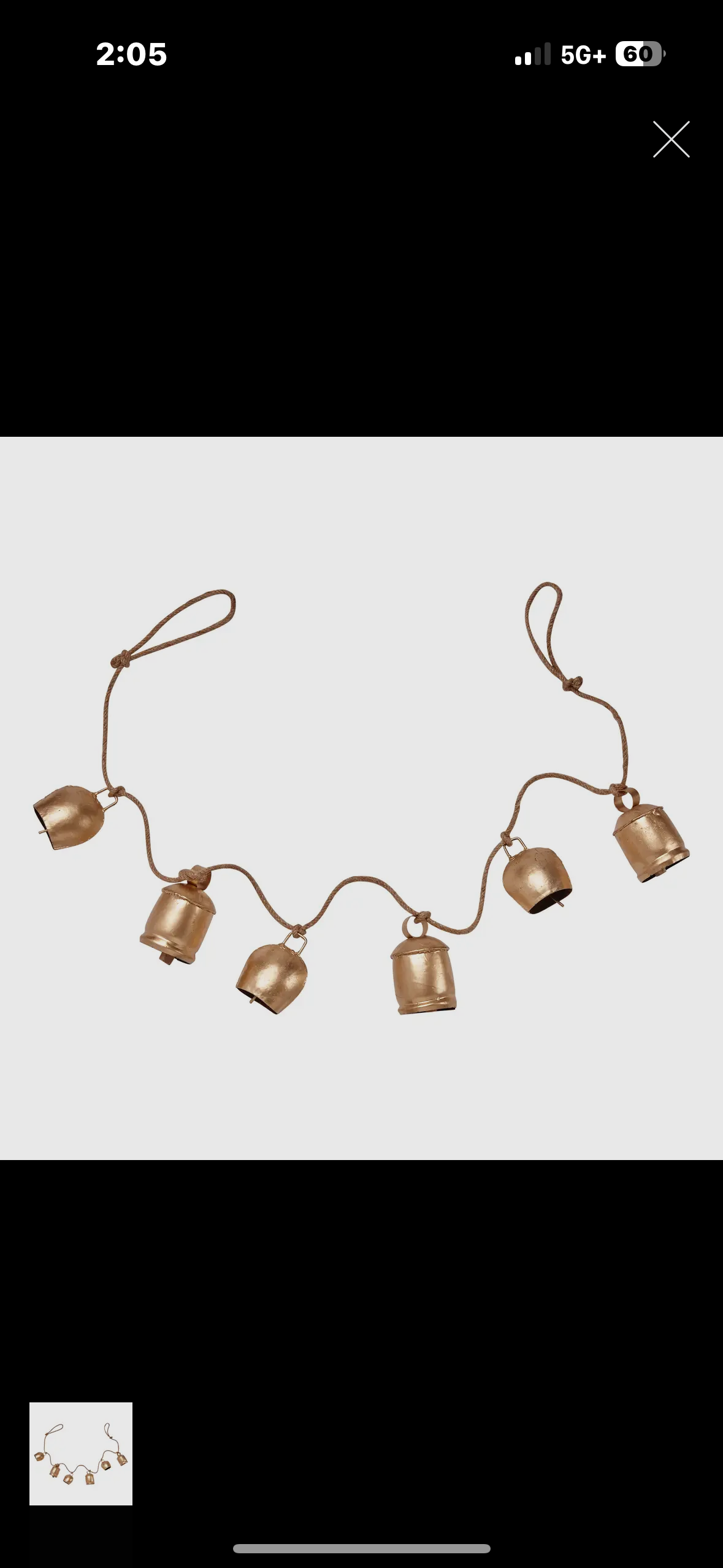 antique bell garland