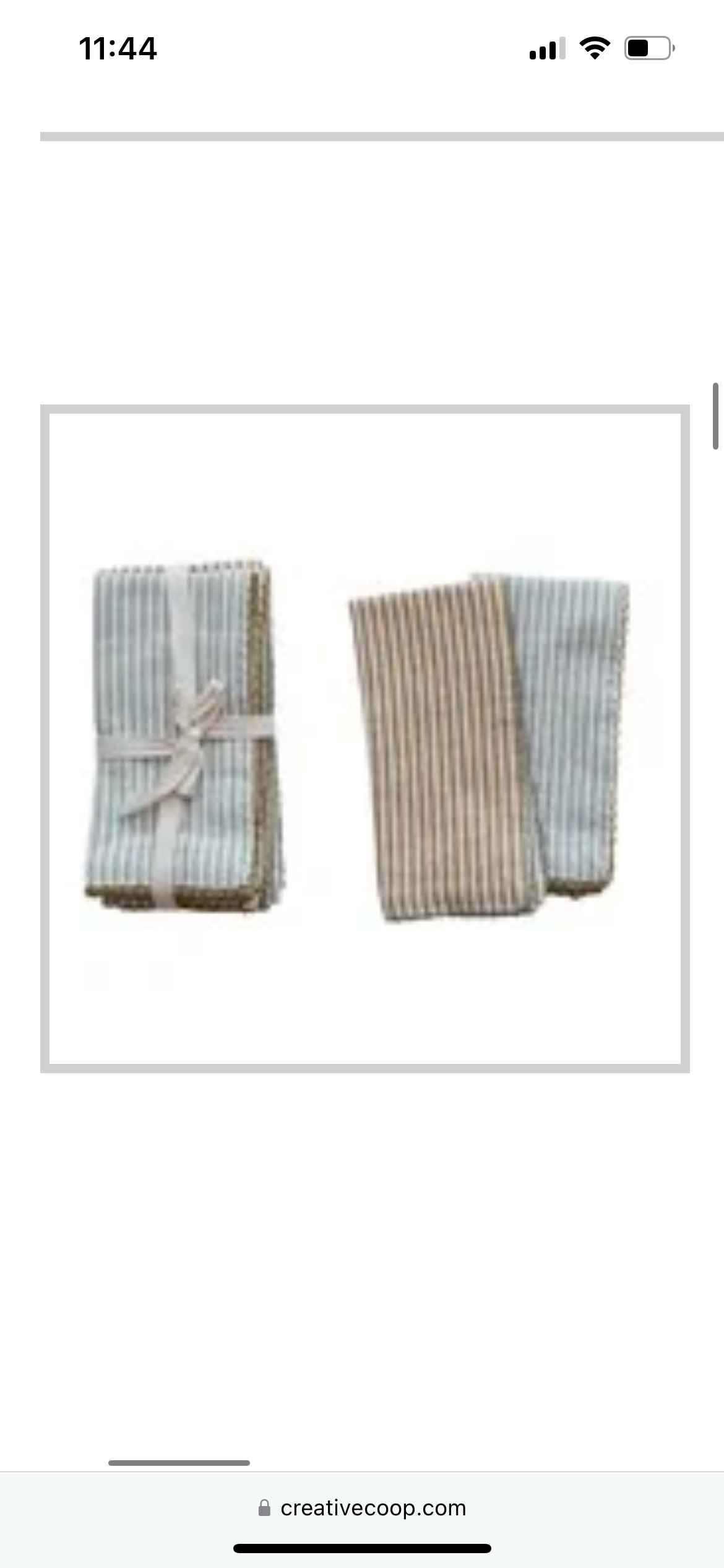 Striped Napkin Set