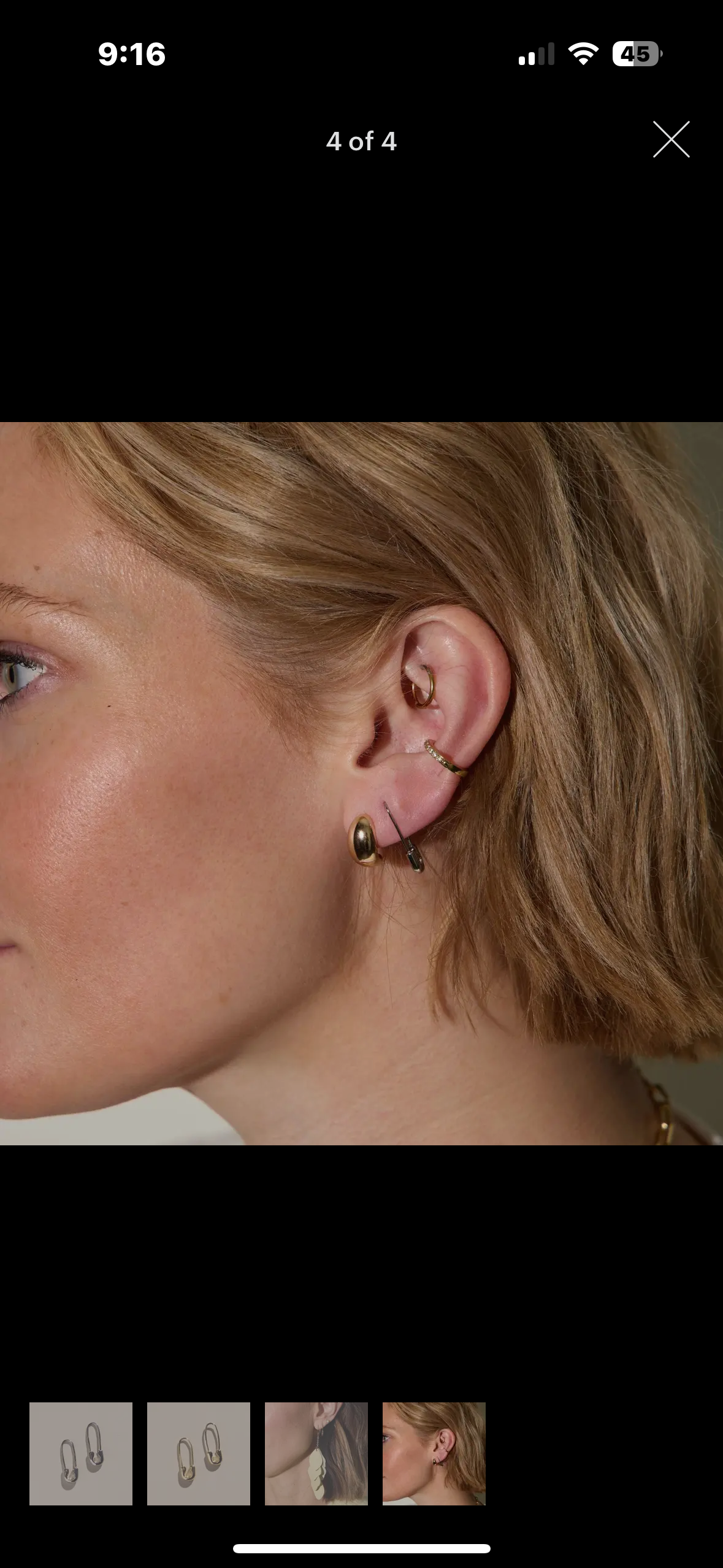 safety pin earrings