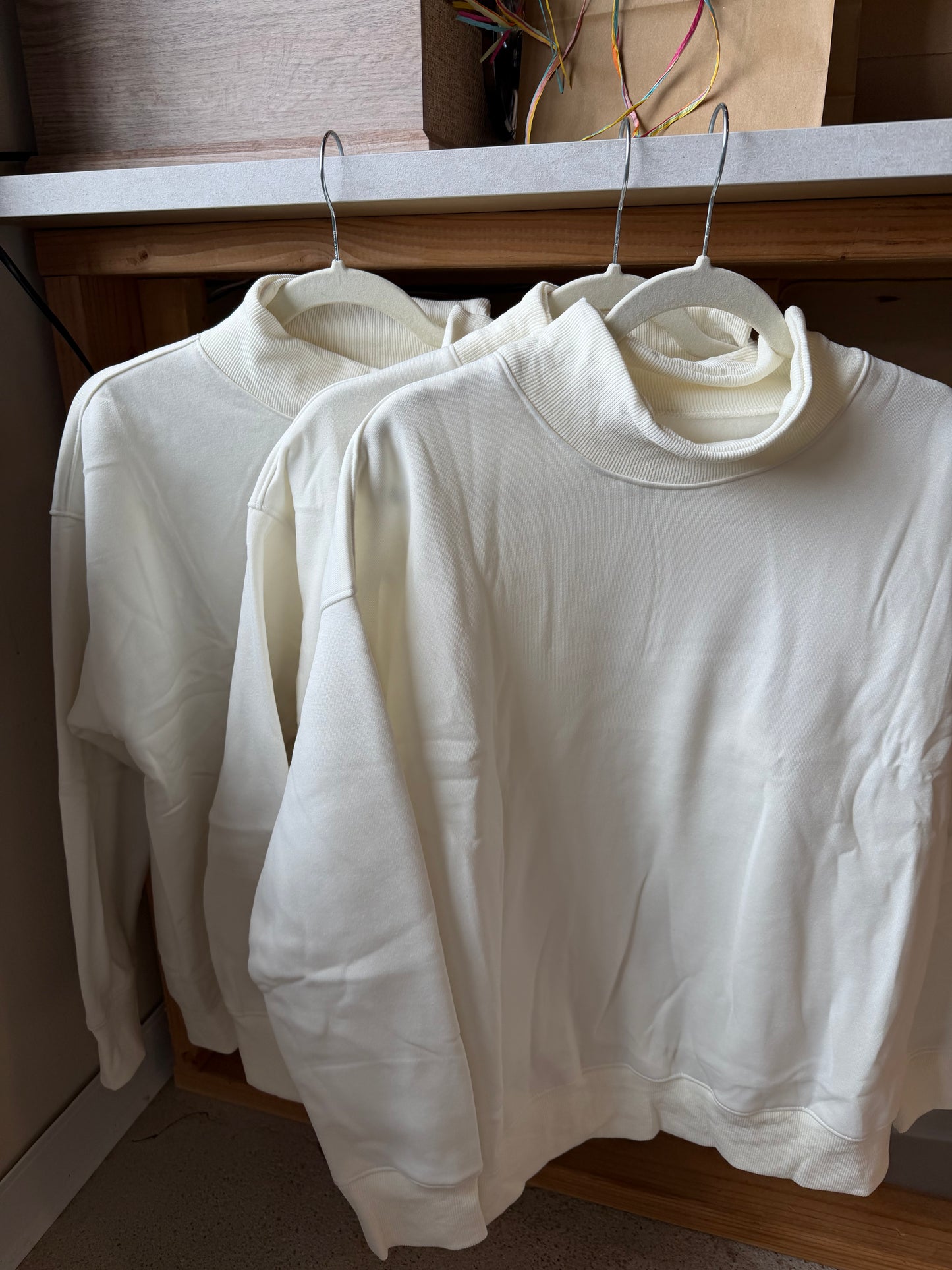 ivory mock neck