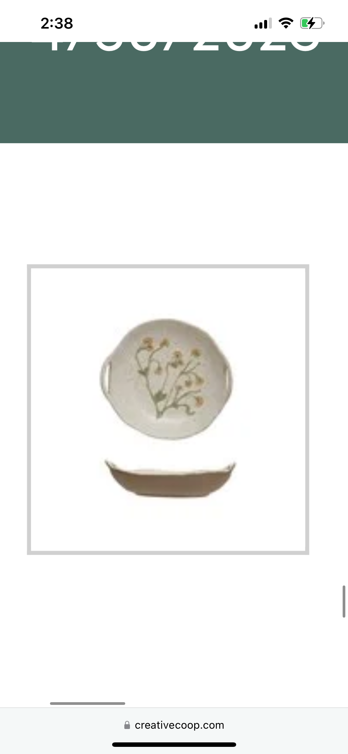 Stoneware Bowl with Handles