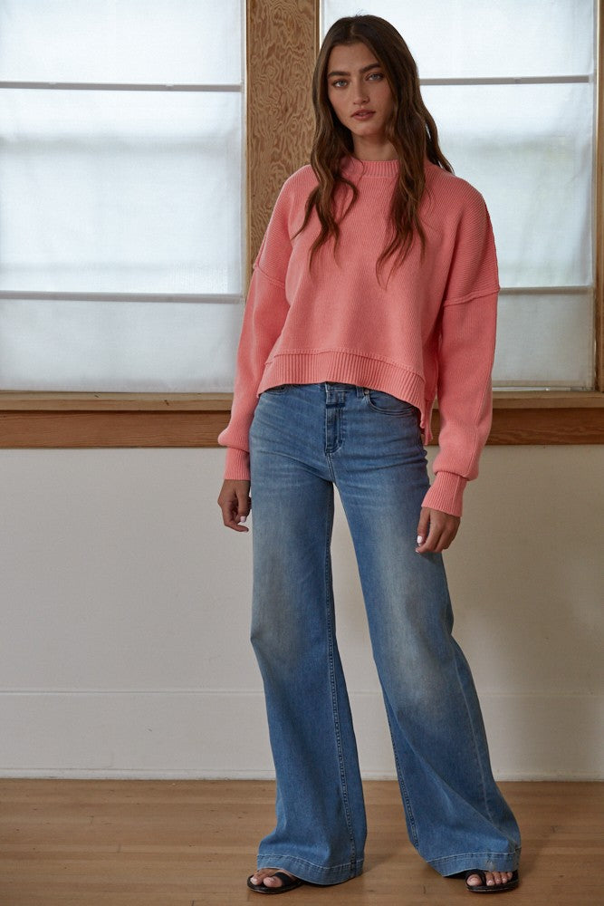 Peach Crewneck Sweater