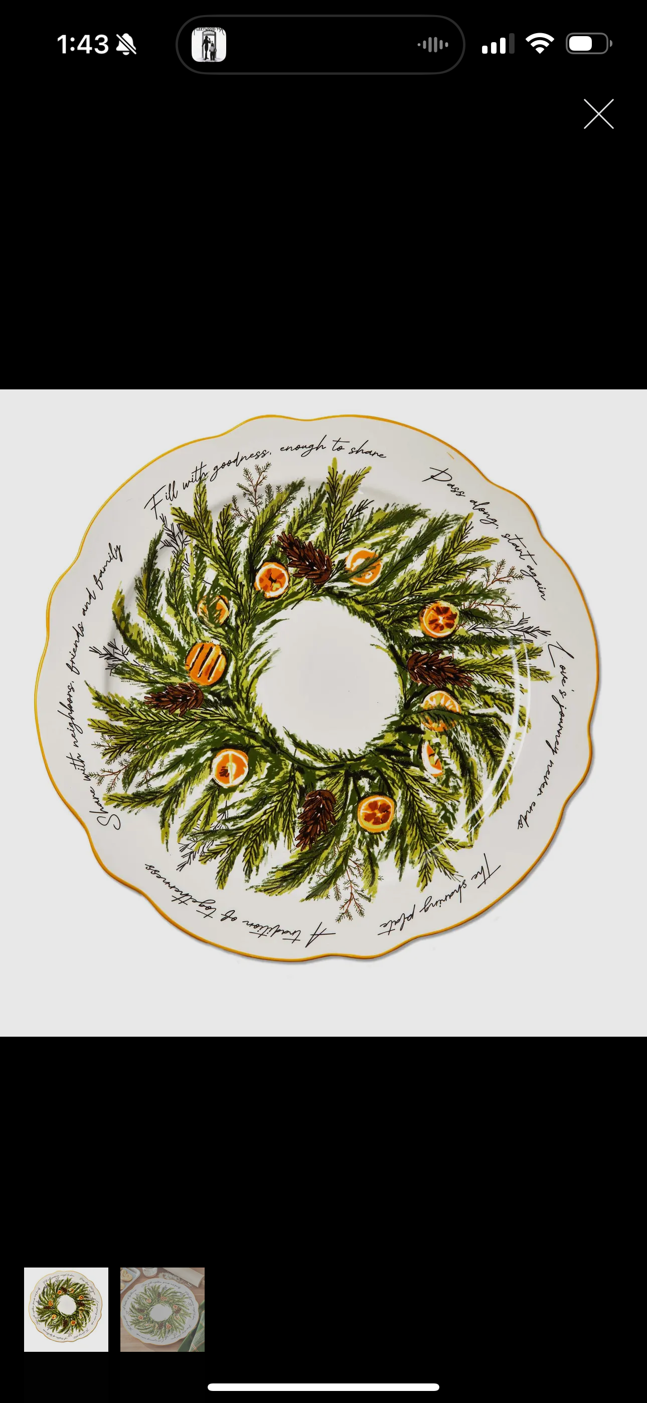 Citrus Grove Giving Plate