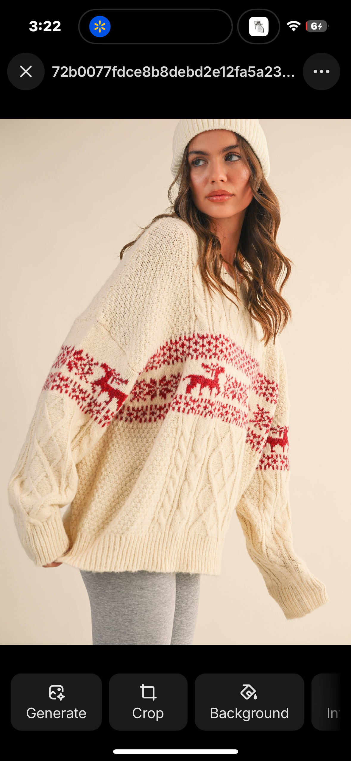 holiday cable knit sweater