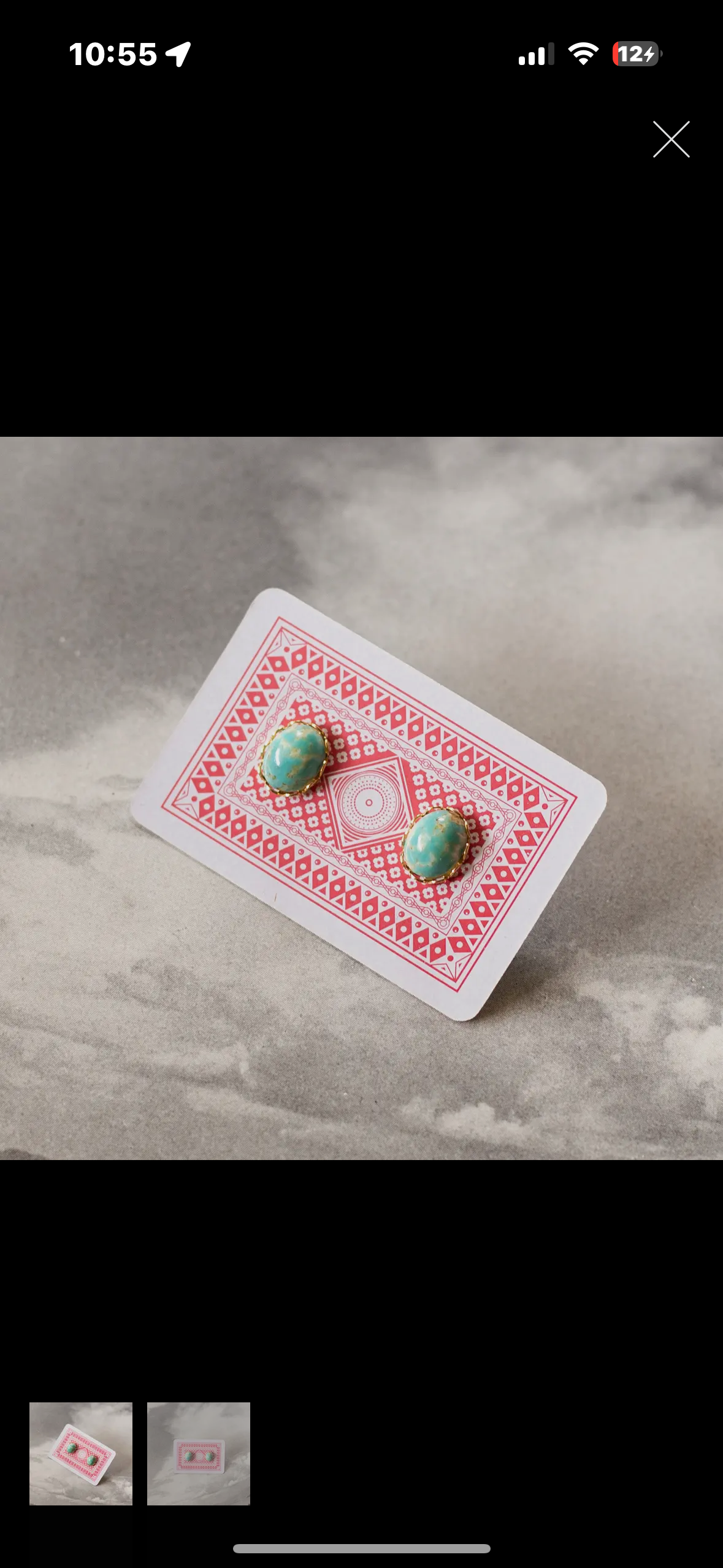 vintage turquoise studs