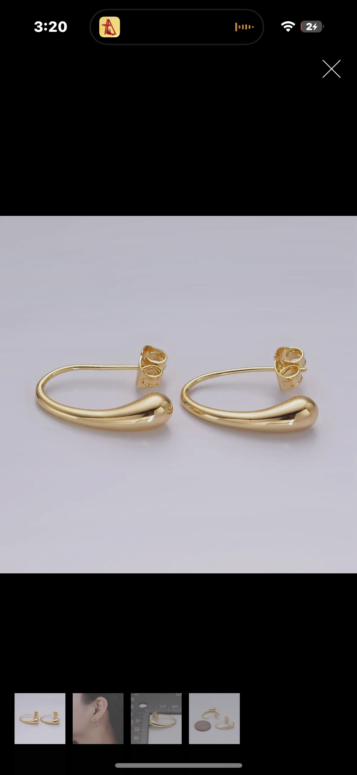 minimal hoop earrings