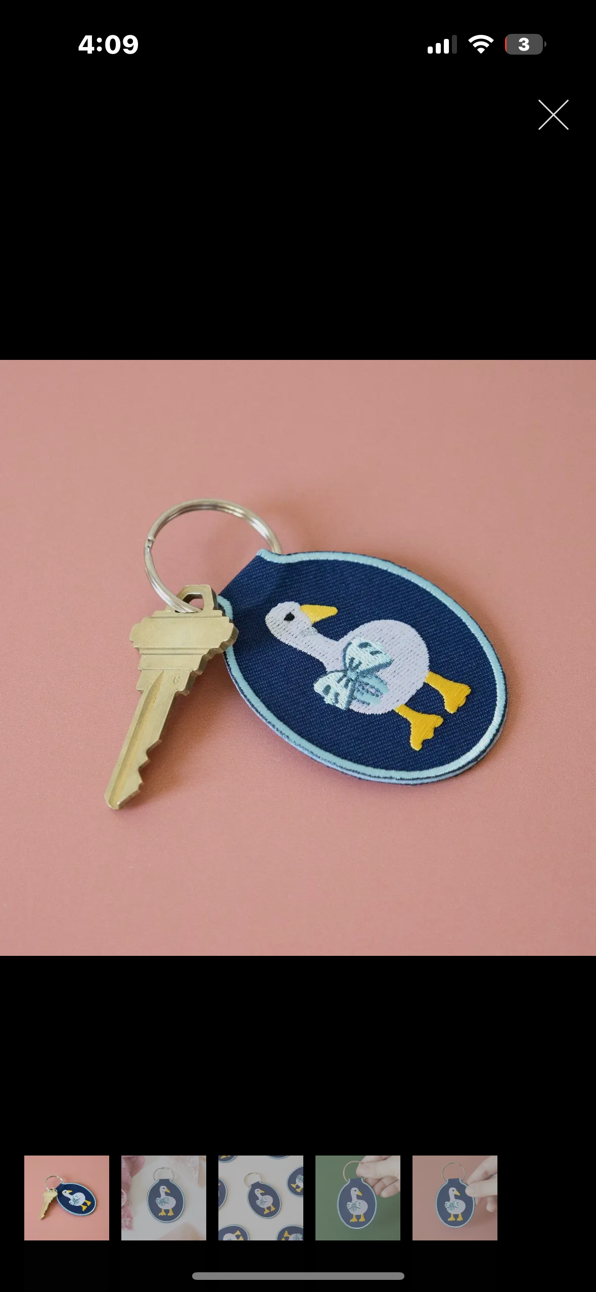 goose keychain