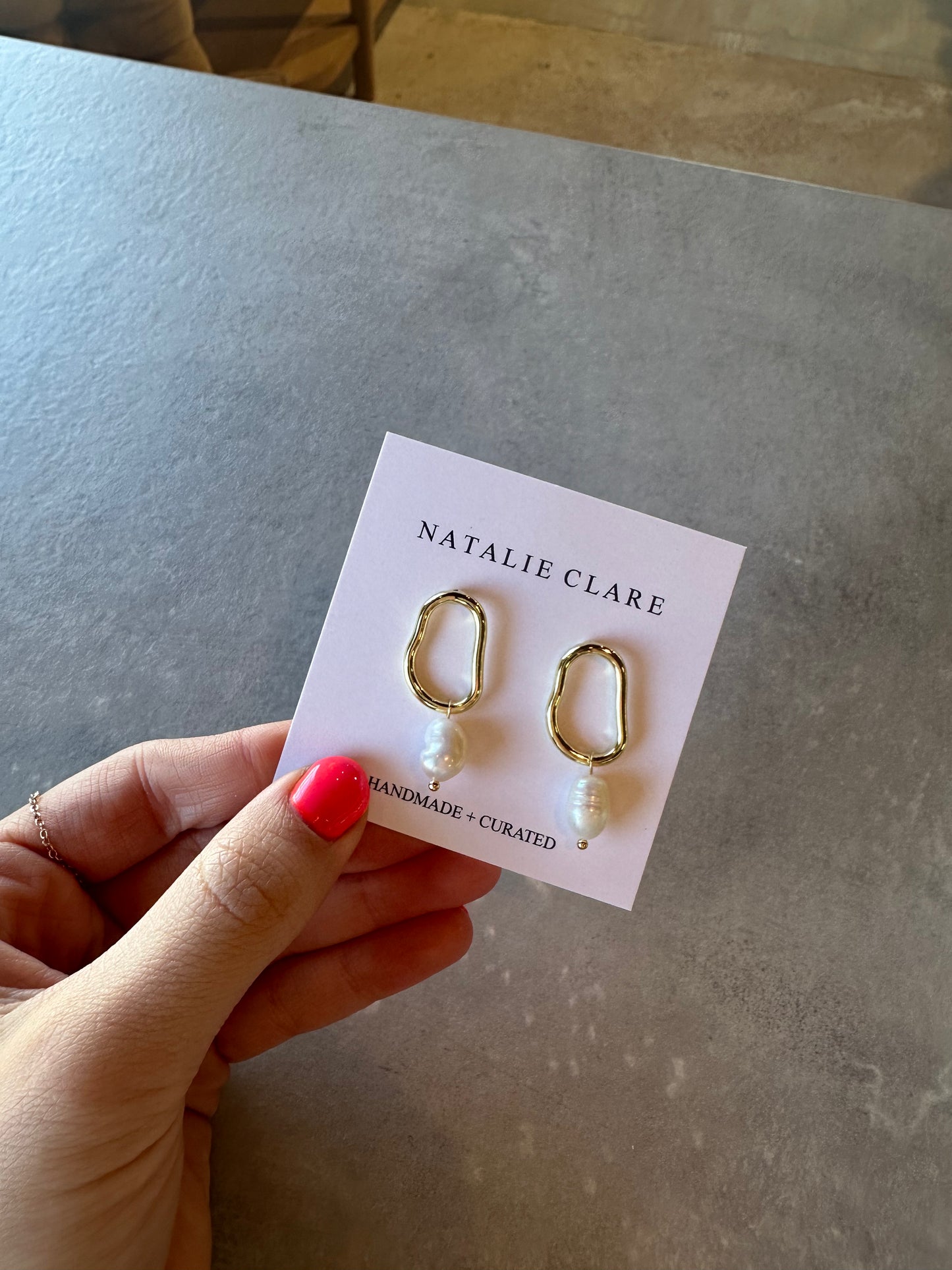 Pearl dangle Natalie Clare
