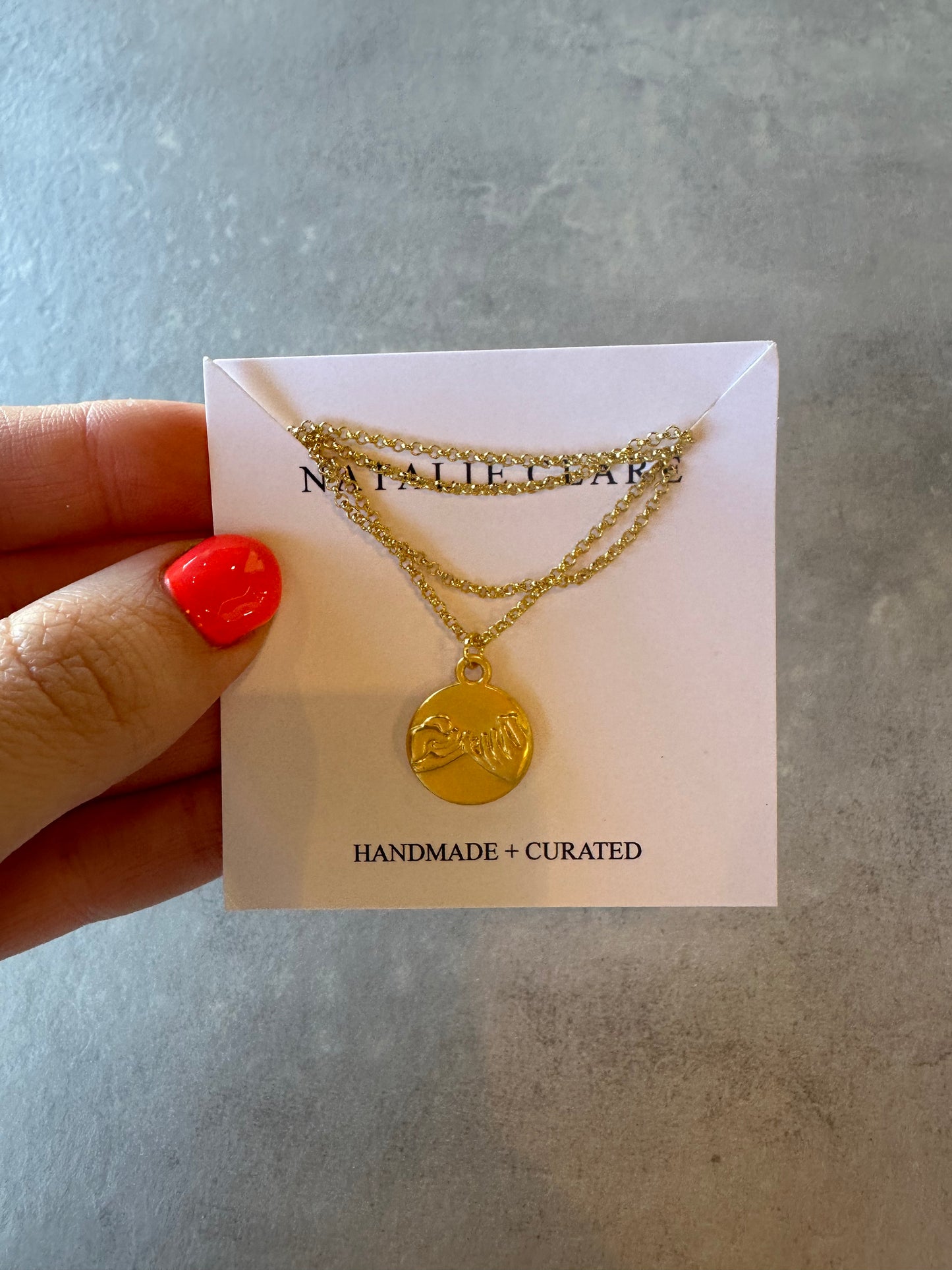 pink promise necklace