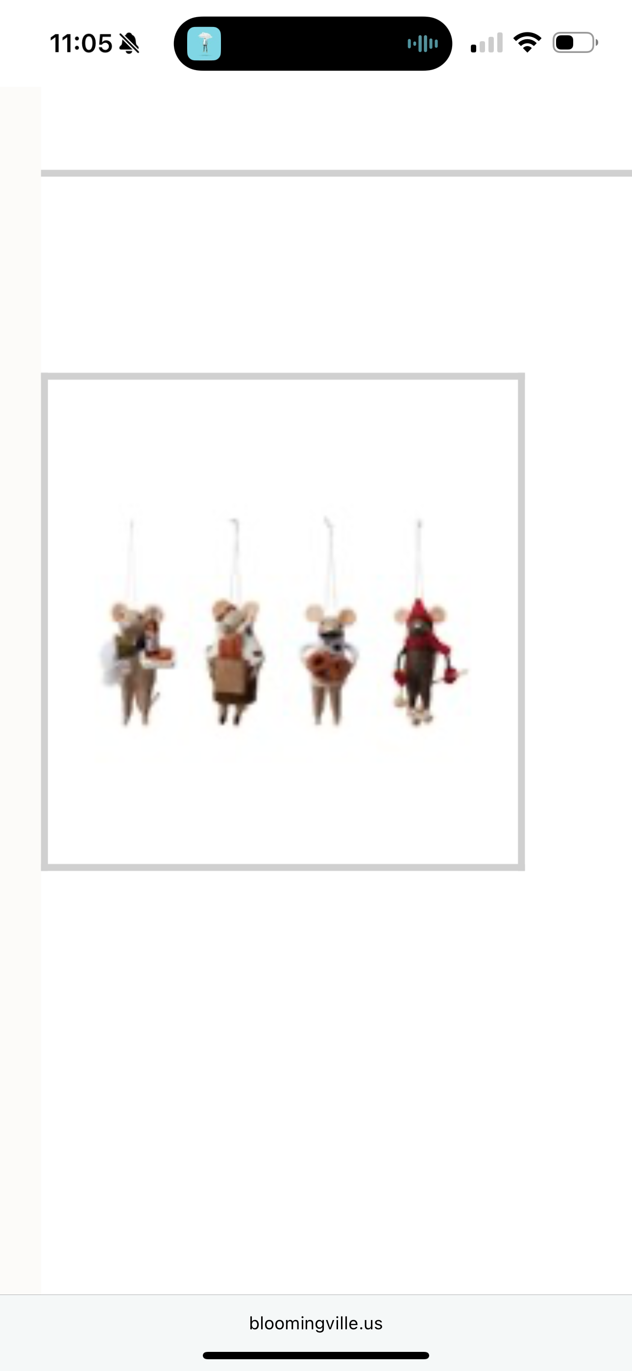 Felt Mouse Ornament