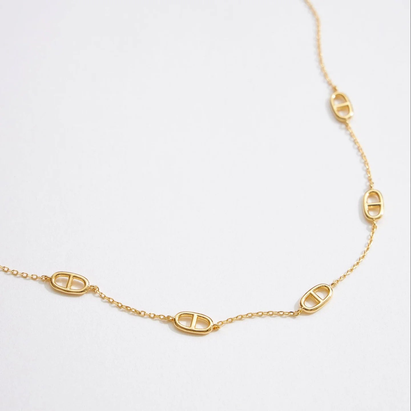 oval link necklace
