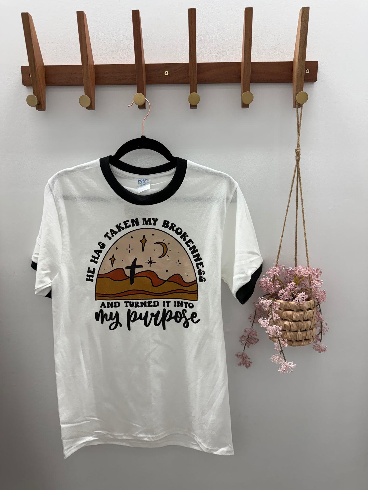 Brokenness into Purpose Ringer Tee