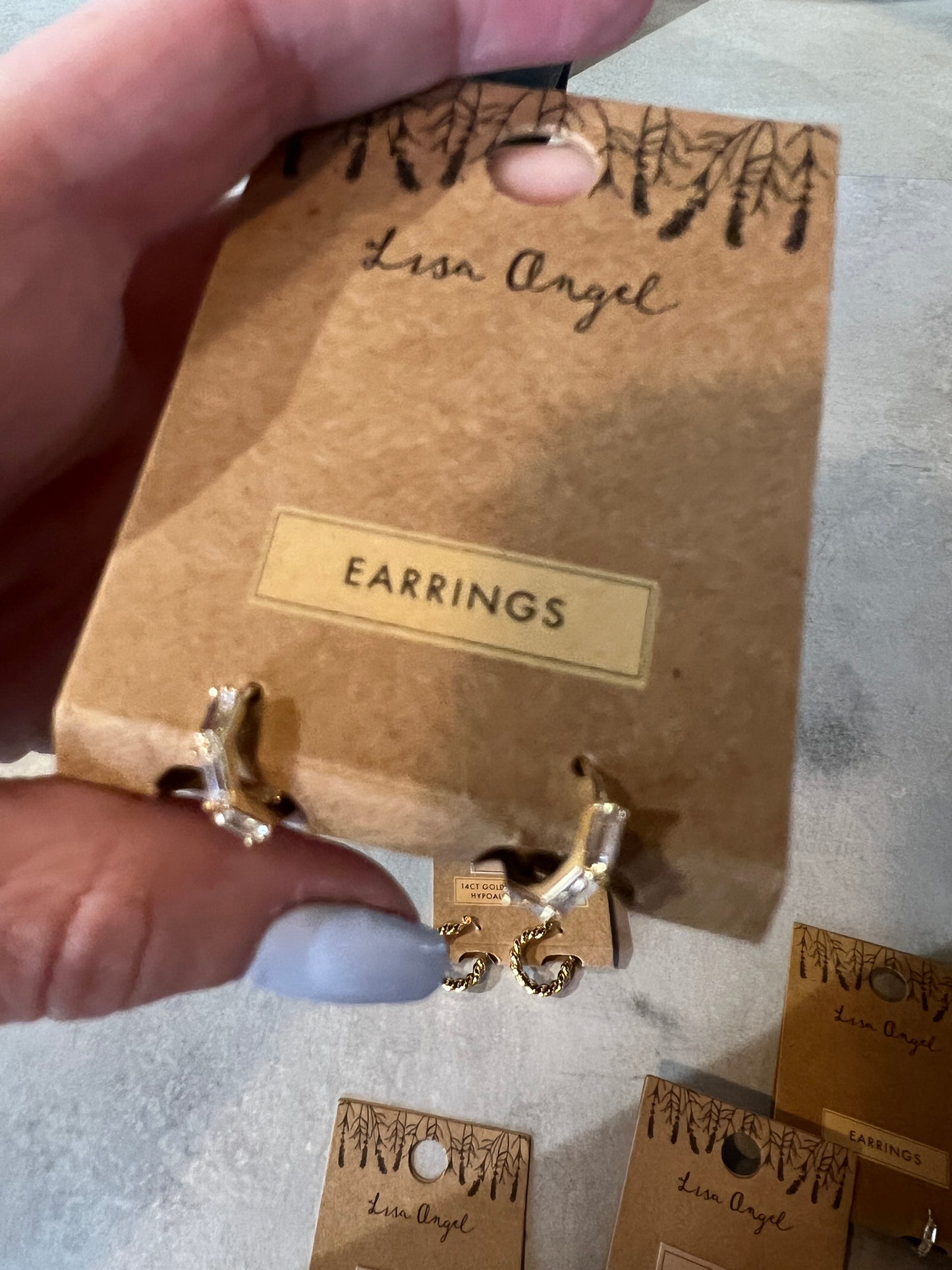 Crystal Huggie Hoops