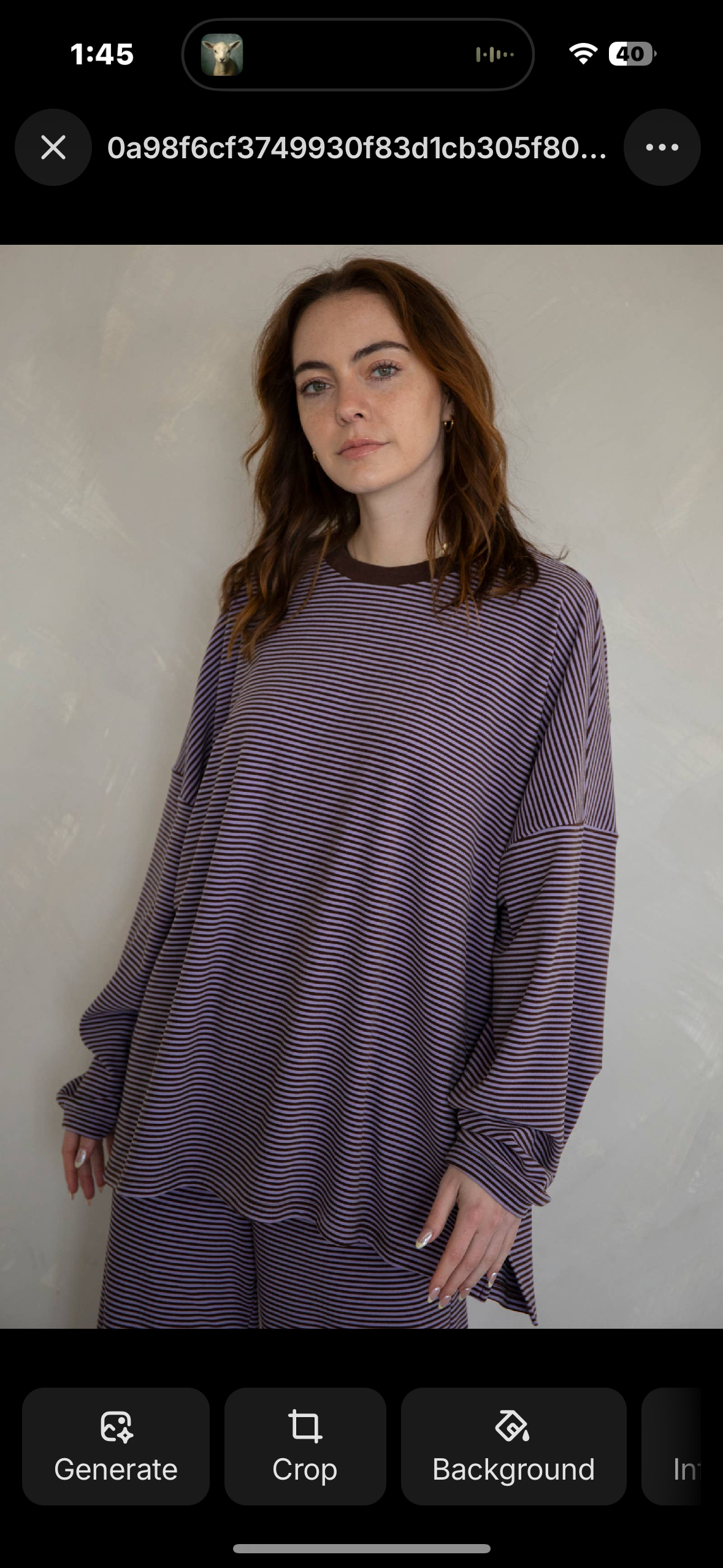 Dani striped top
