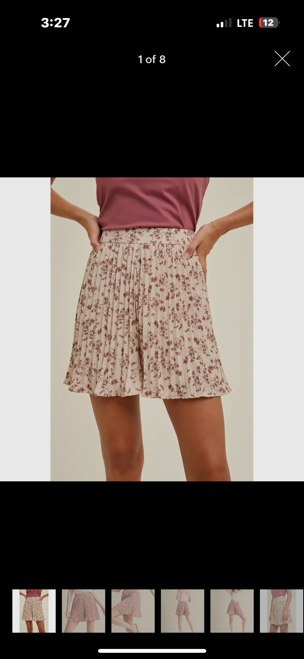 floral pleated shorts