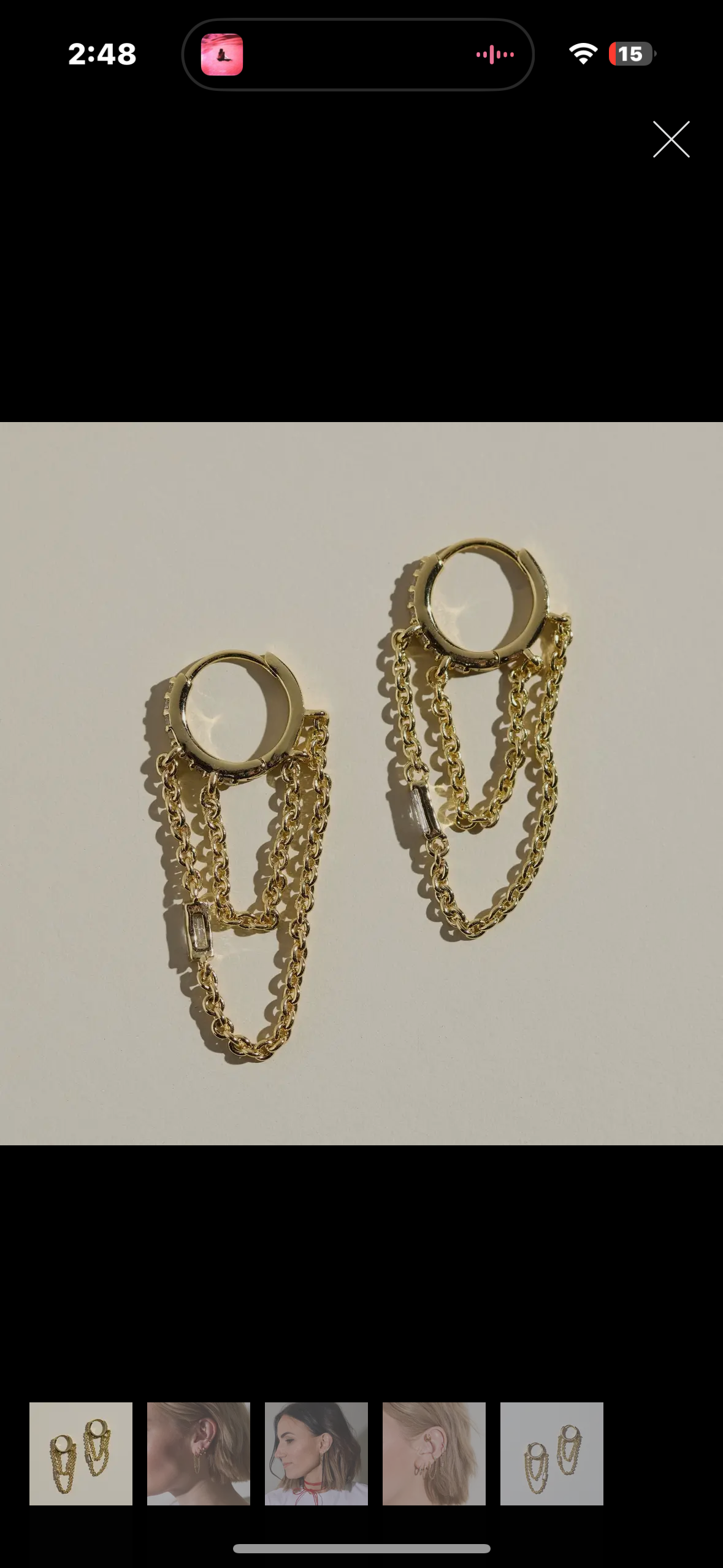 Thea chain hoops
