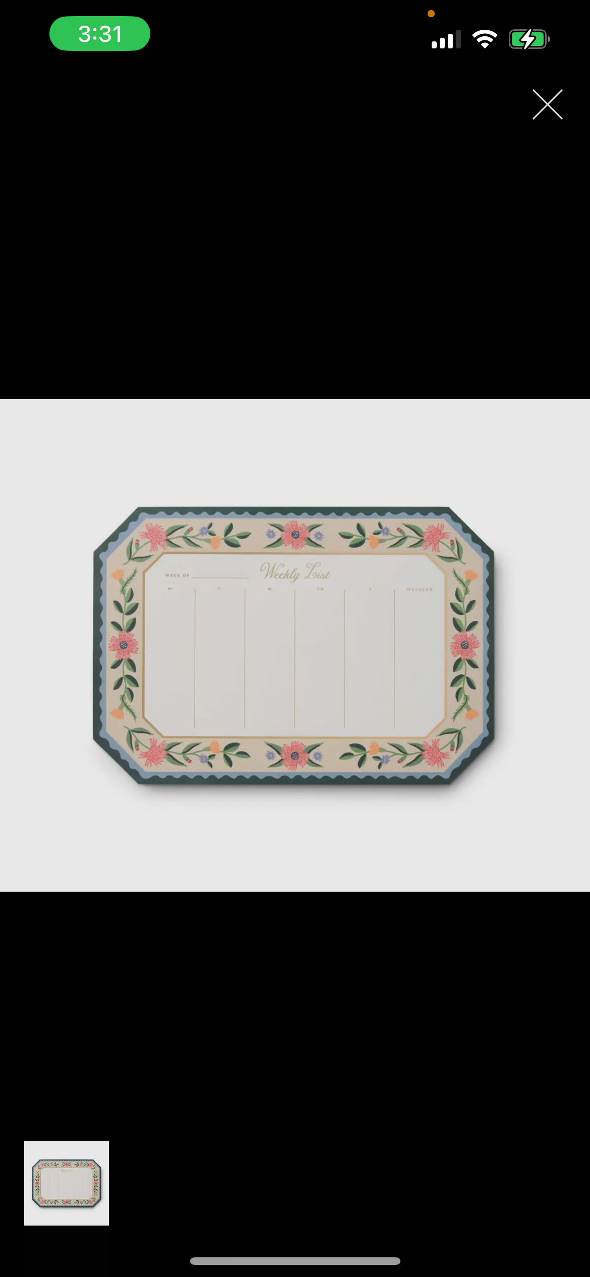 Aster Weekly Desk Planner