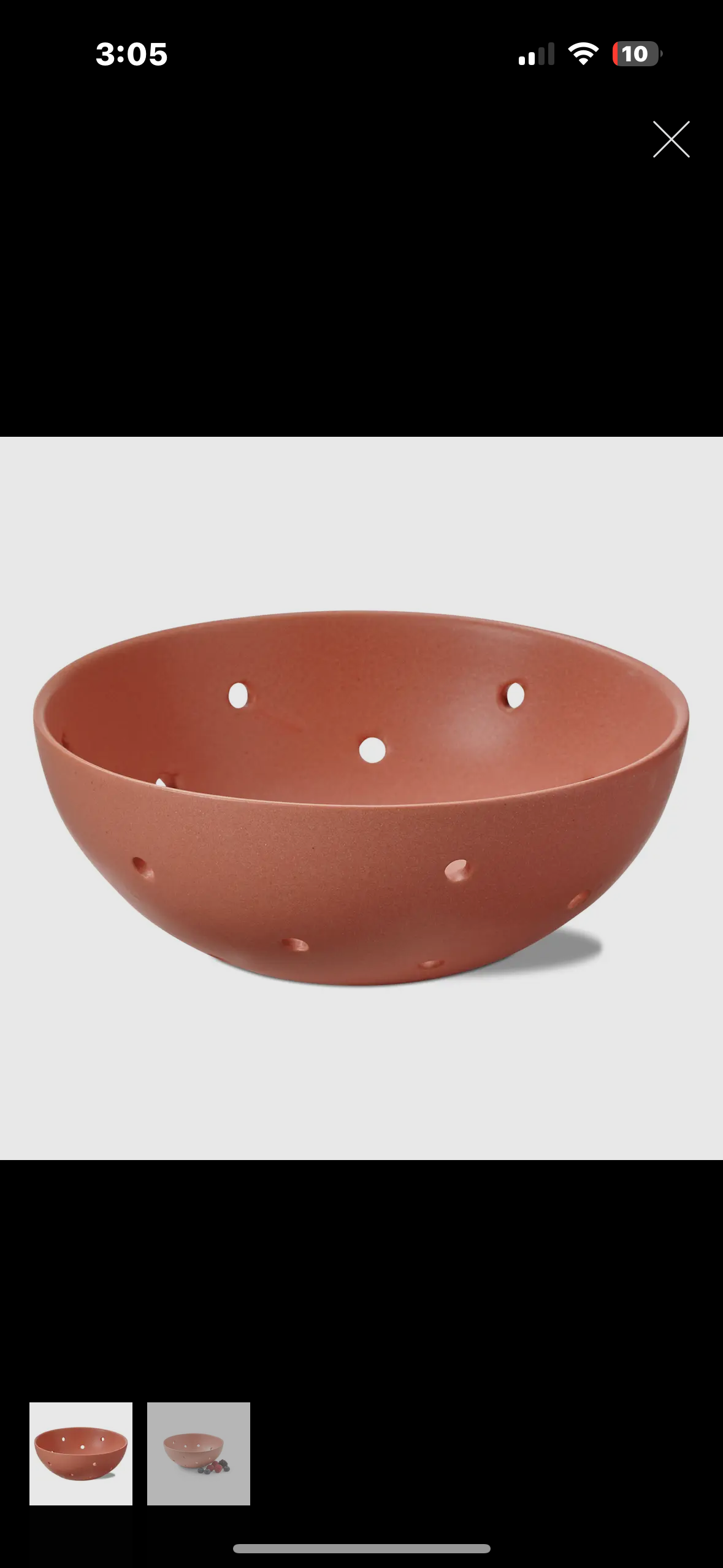 Berry strainer