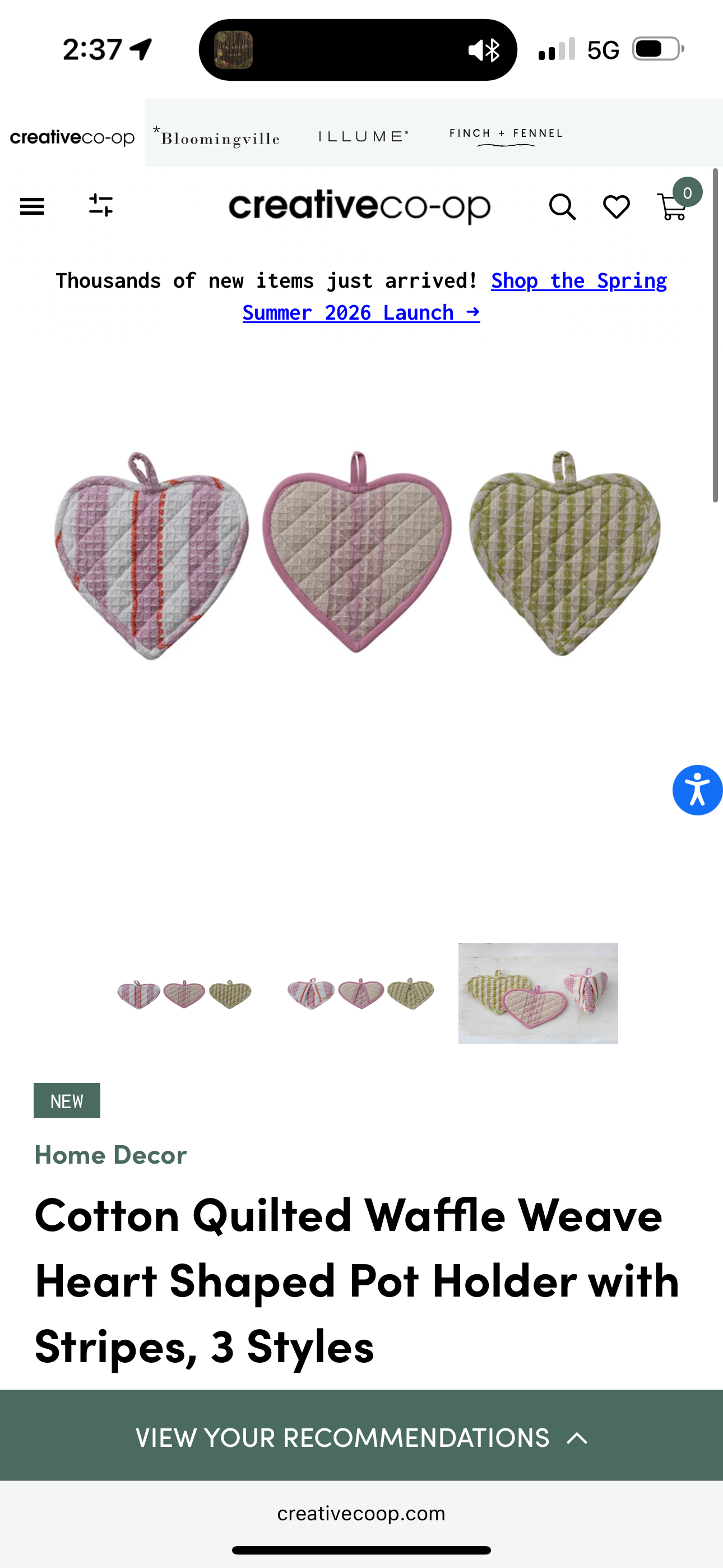 Heart Oven Mitt