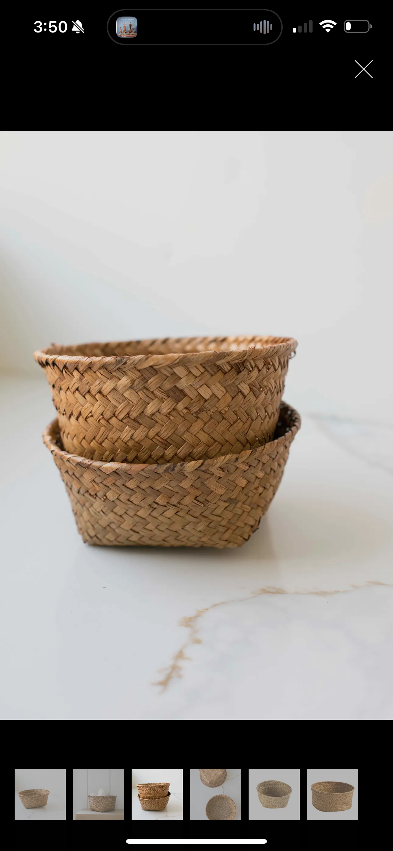 Medium Woven Basket