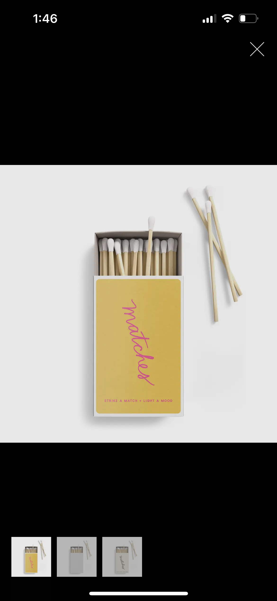 Yellow Match Box