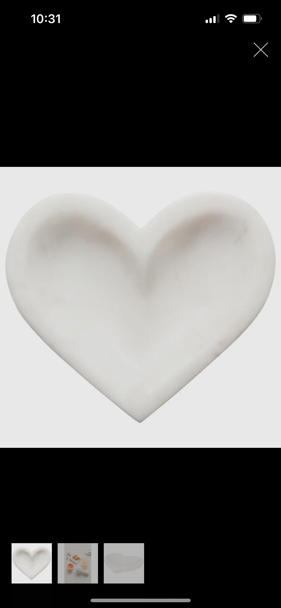 Marble Heart Dish