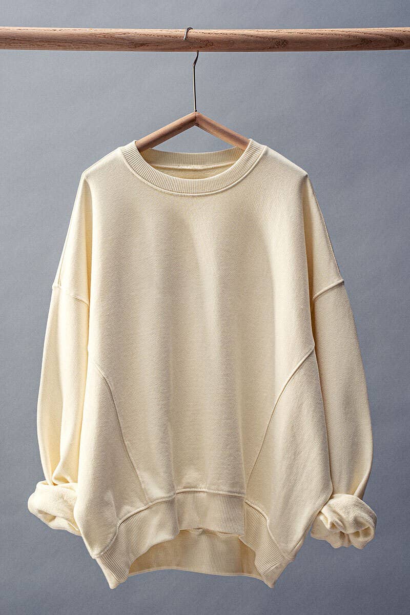butter yellow crewneck