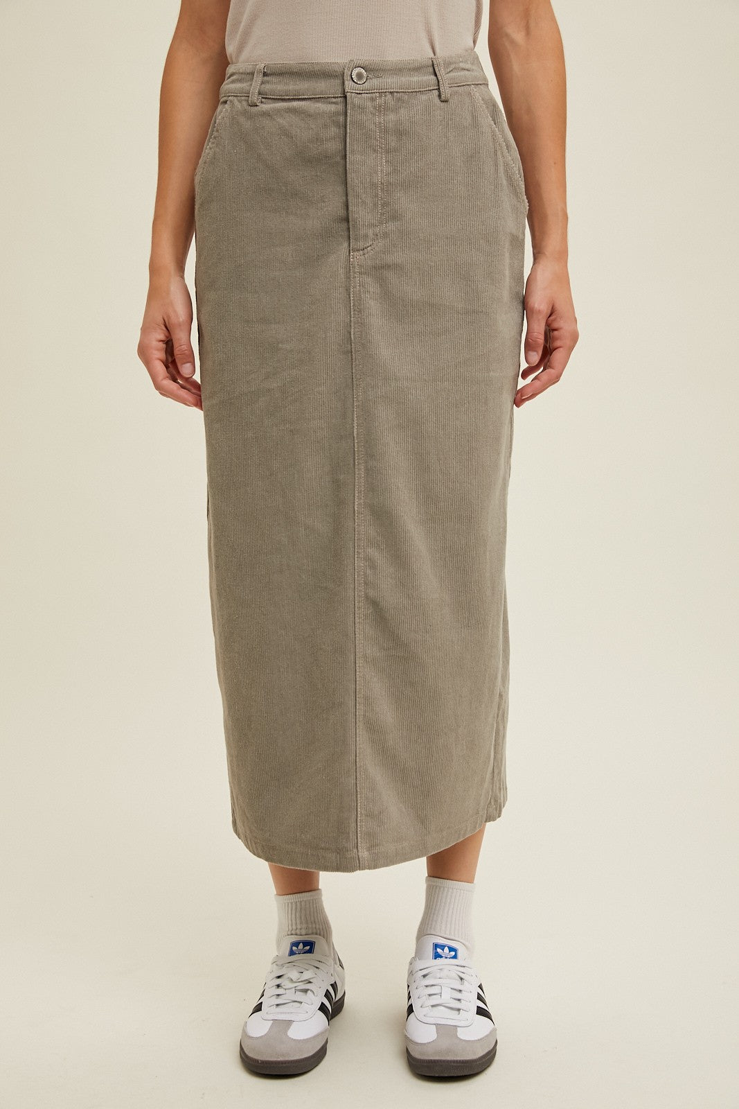 stone denim skirt